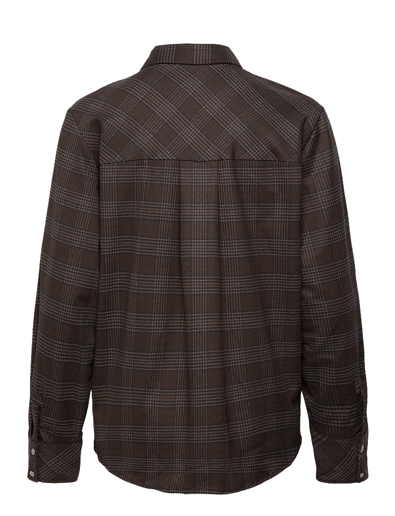 Object - OBJDANNI L/S LO SHIRT E AU 25 - långärmade skjortor - rawhide - 1