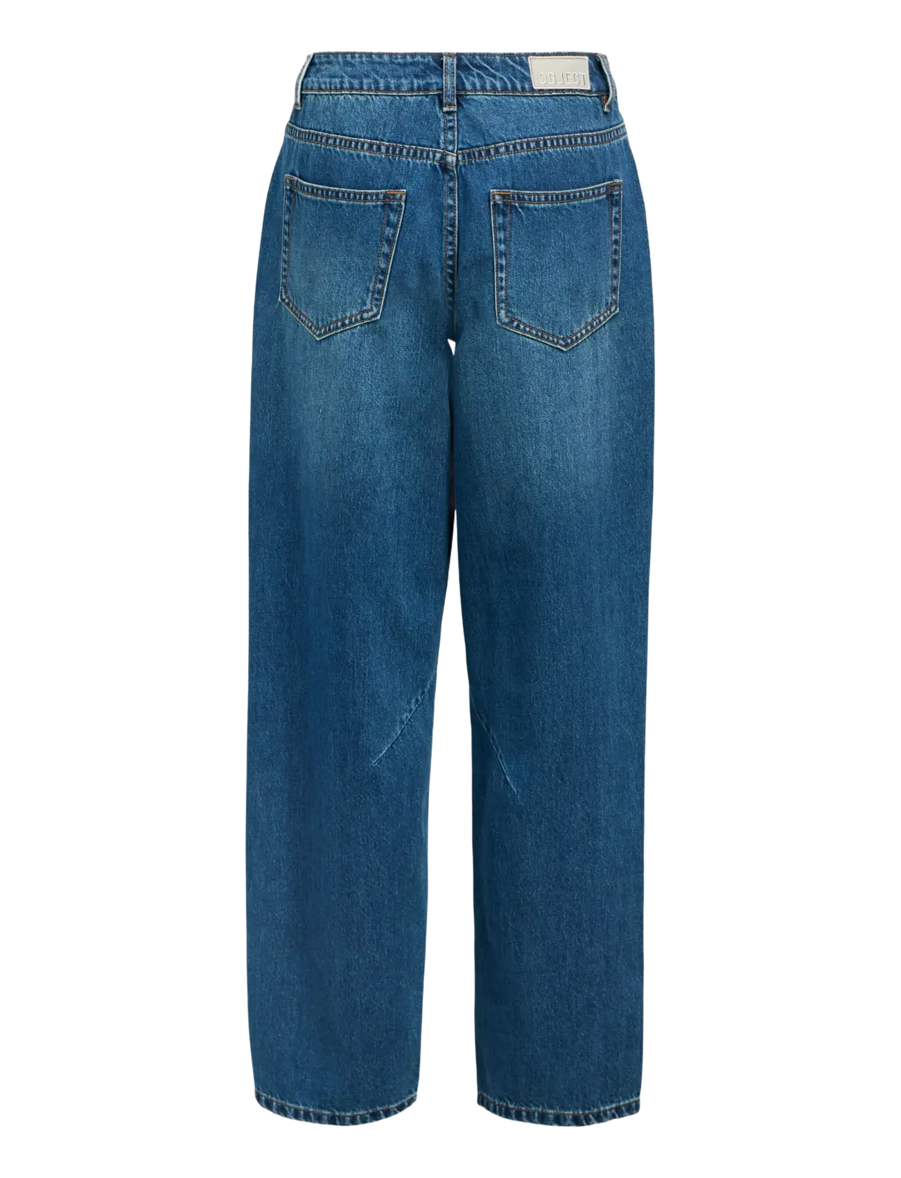 Object - OBJMIU ZOE MW BARREL ANKLE JEANS NOOS - barrel jeans - medium blue denim - 2
