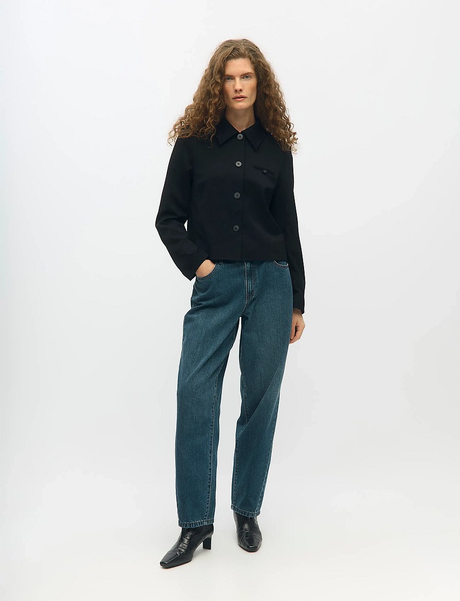 Object - OBJMIU ZOE MW BARREL ANKLE JEANS NOOS - barrel jeans - medium blue denim - 0