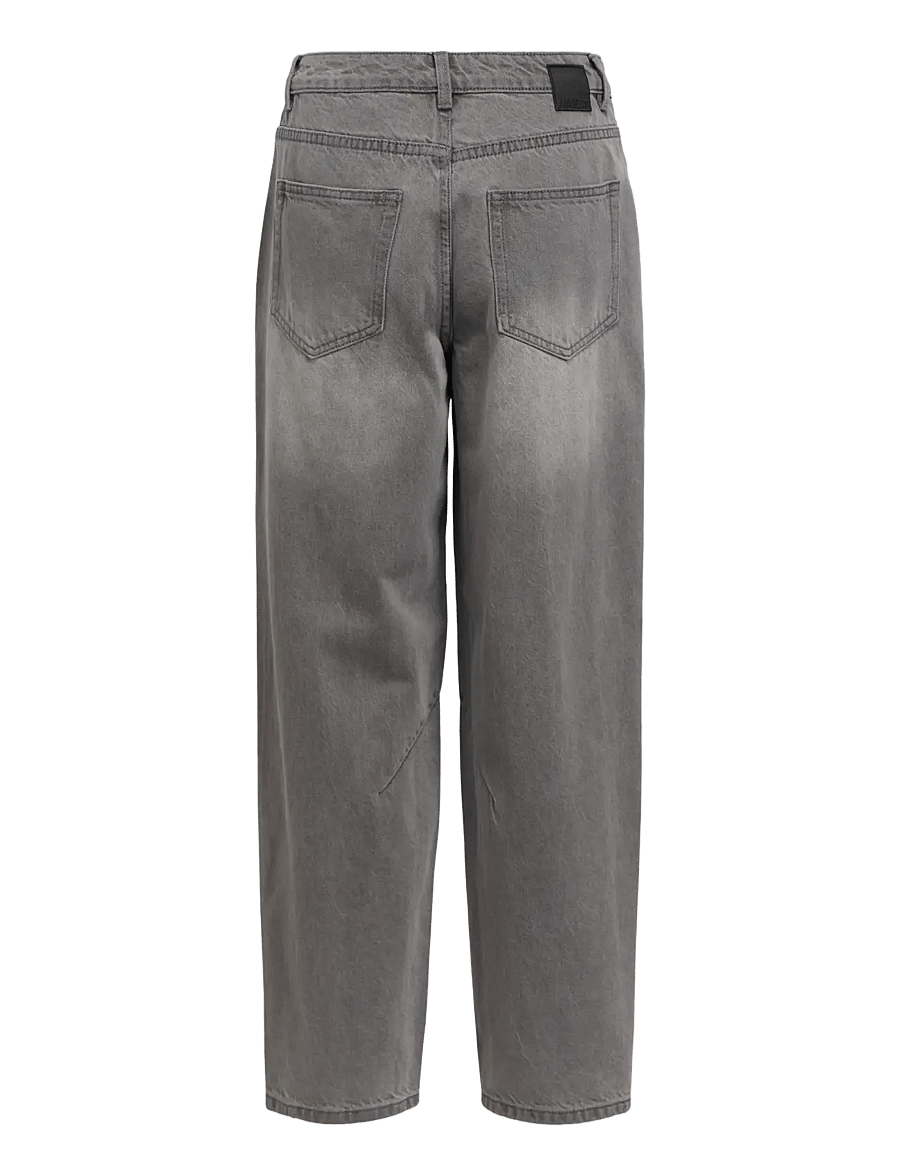 Object - OBJMIU ZOE MW BARREL ANKLE JEANS NOOS - barrel jeans - medium grey denim - 2