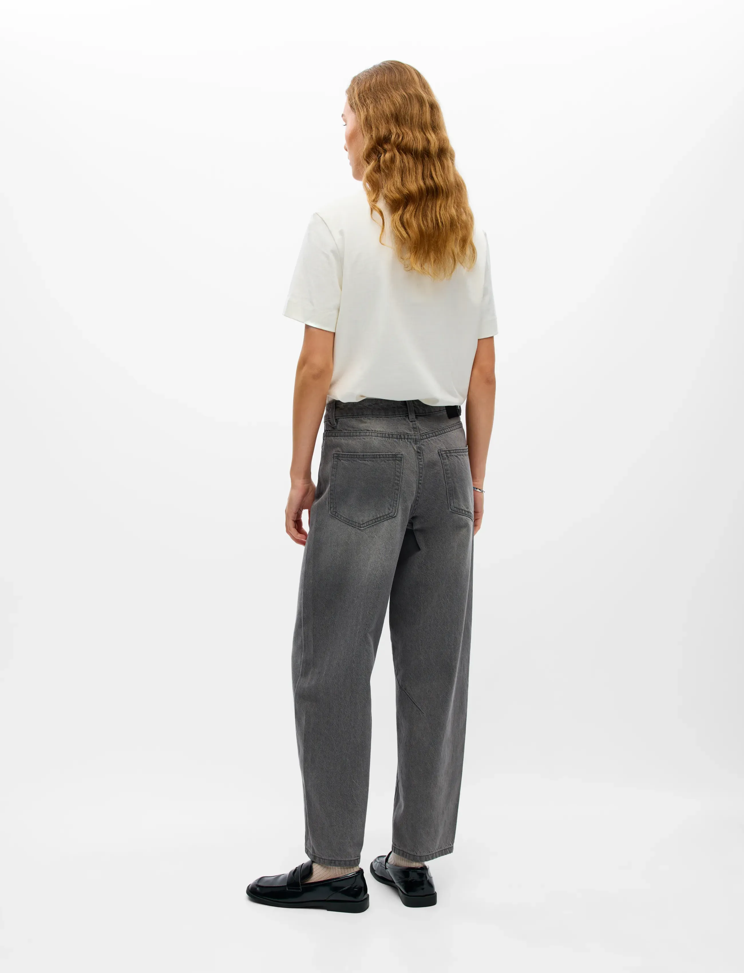 Object - OBJMIU ZOE MW BARREL ANKLE JEANS NOOS - barrel jeans - medium grey denim - 3
