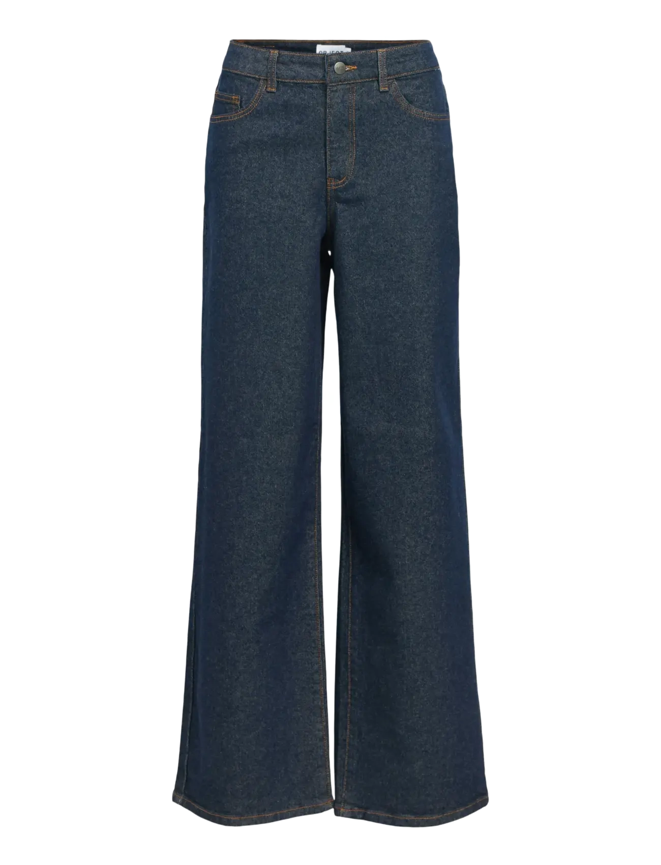 Object - OBJRIO MAE MW WIDE JEANS NOOS - dark blue denim - 1