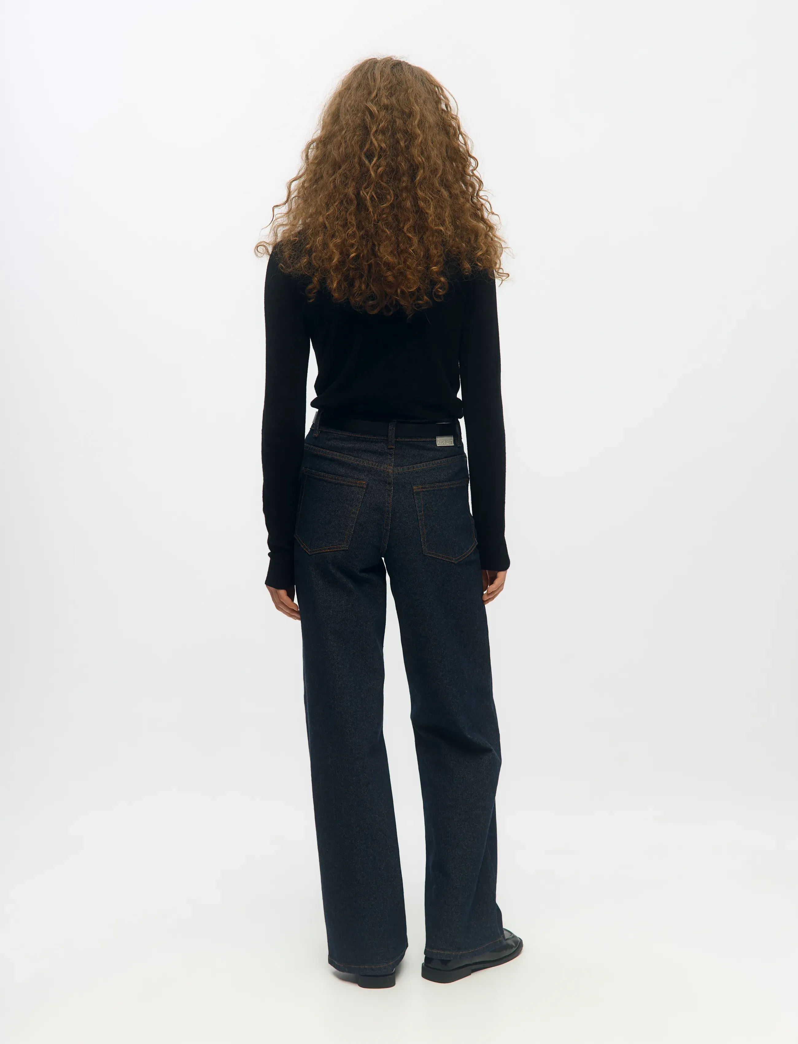 Object - OBJRIO MAE MW WIDE JEANS NOOS - hosen mit weitem bein - dark blue denim - 3