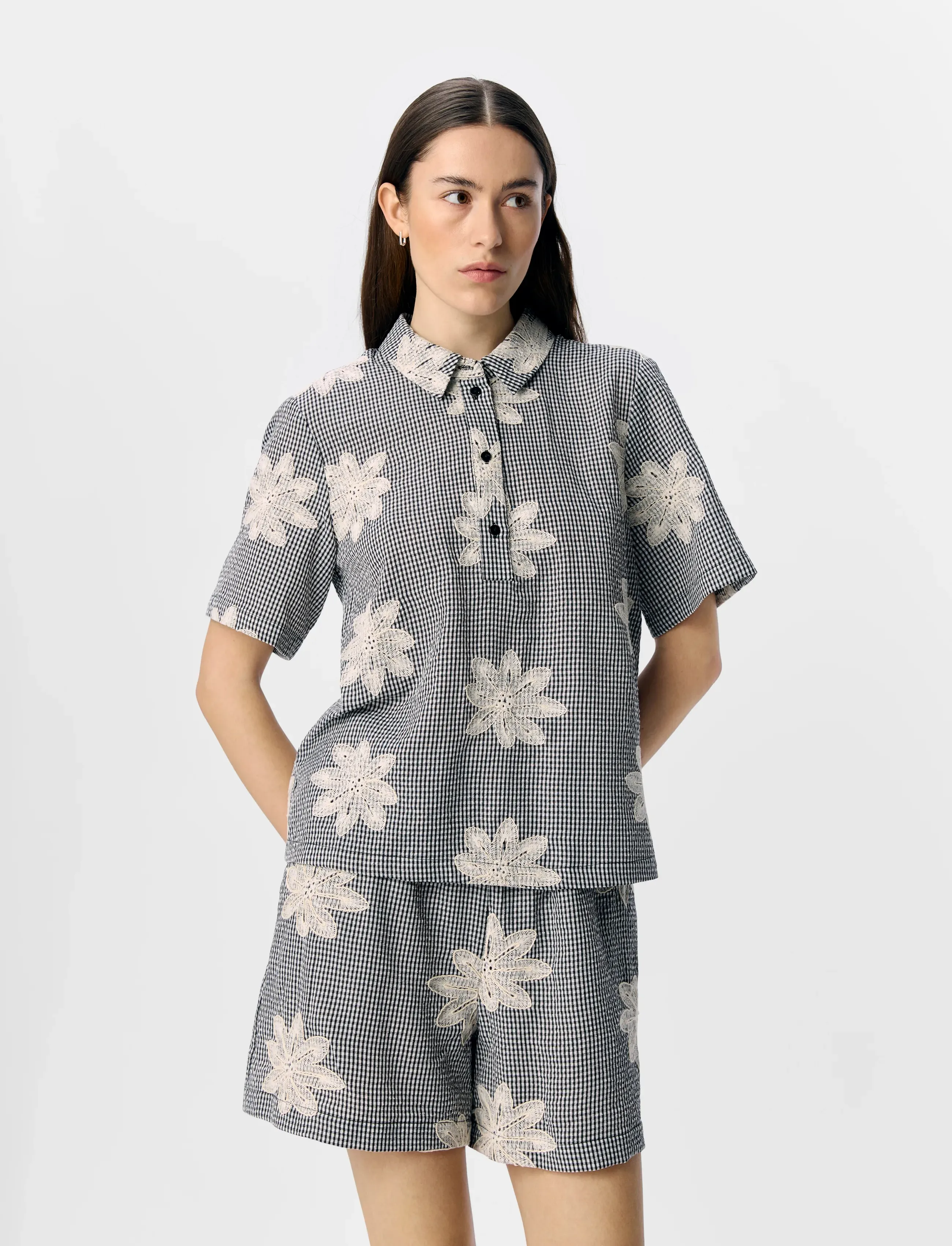 Object Objpenny Re S/S Top Ss E Div, 38, White, Skjorter > Kortærmede, Dame