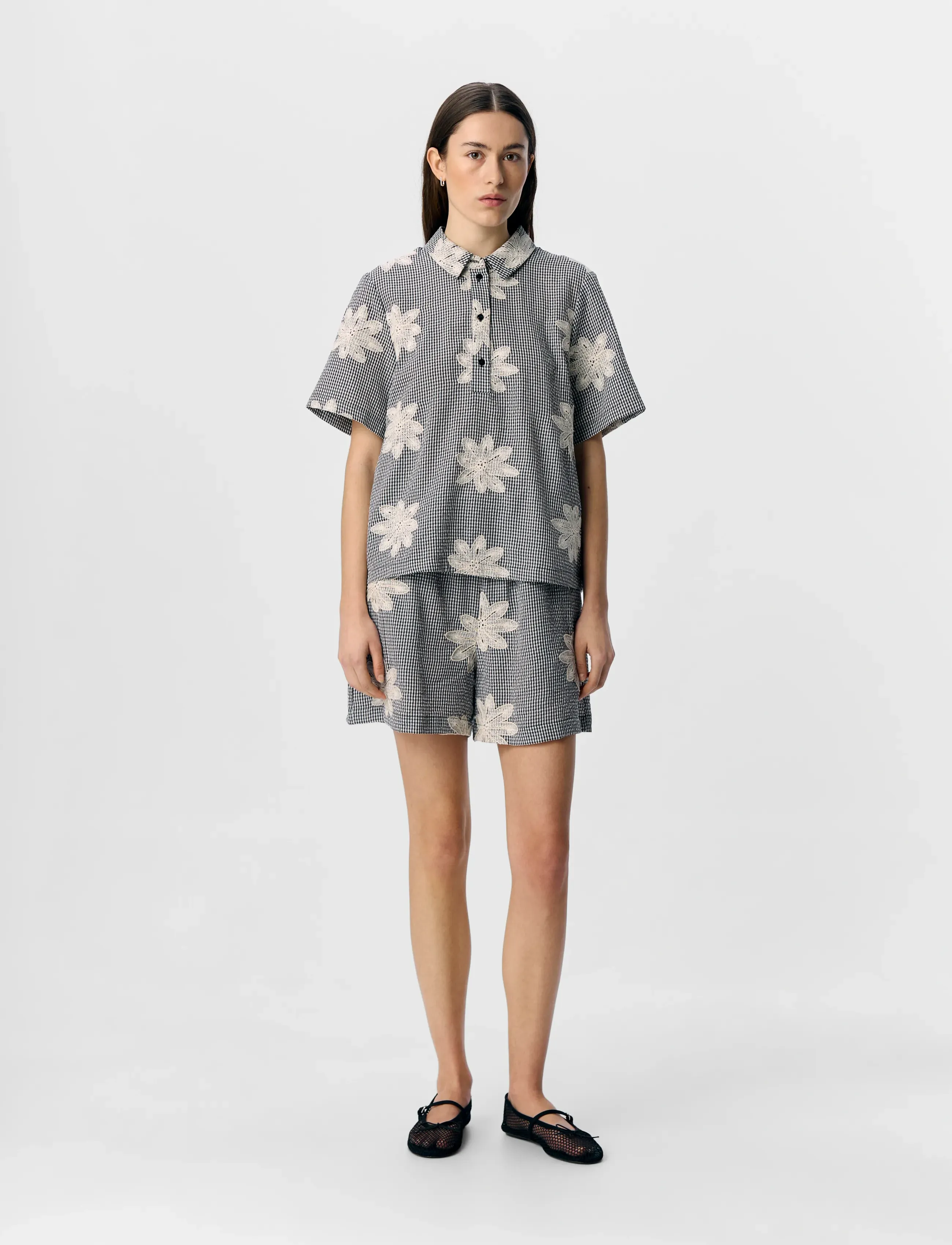 Object - OBJPENNY RE S/S TOP SS E DIV - kurzärmlige hemden - black - 3