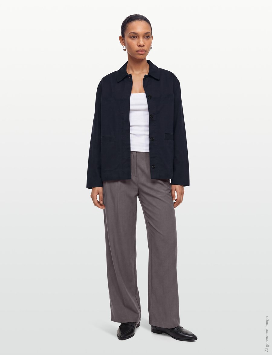 Object - OBJNATALIE L/S LO JACKET REP - sky captain - 0