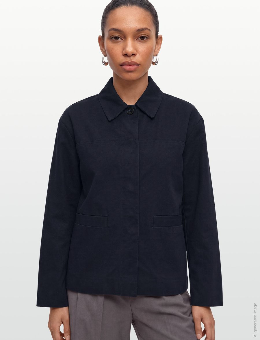 Object - OBJNATALIE L/S LO JACKET REP - sky captain - 3