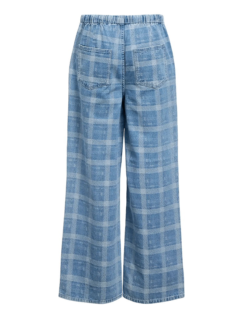 Object - OBJCHECKY MW DENIM PANT 143 - vida byxor - light blue denim - 2
