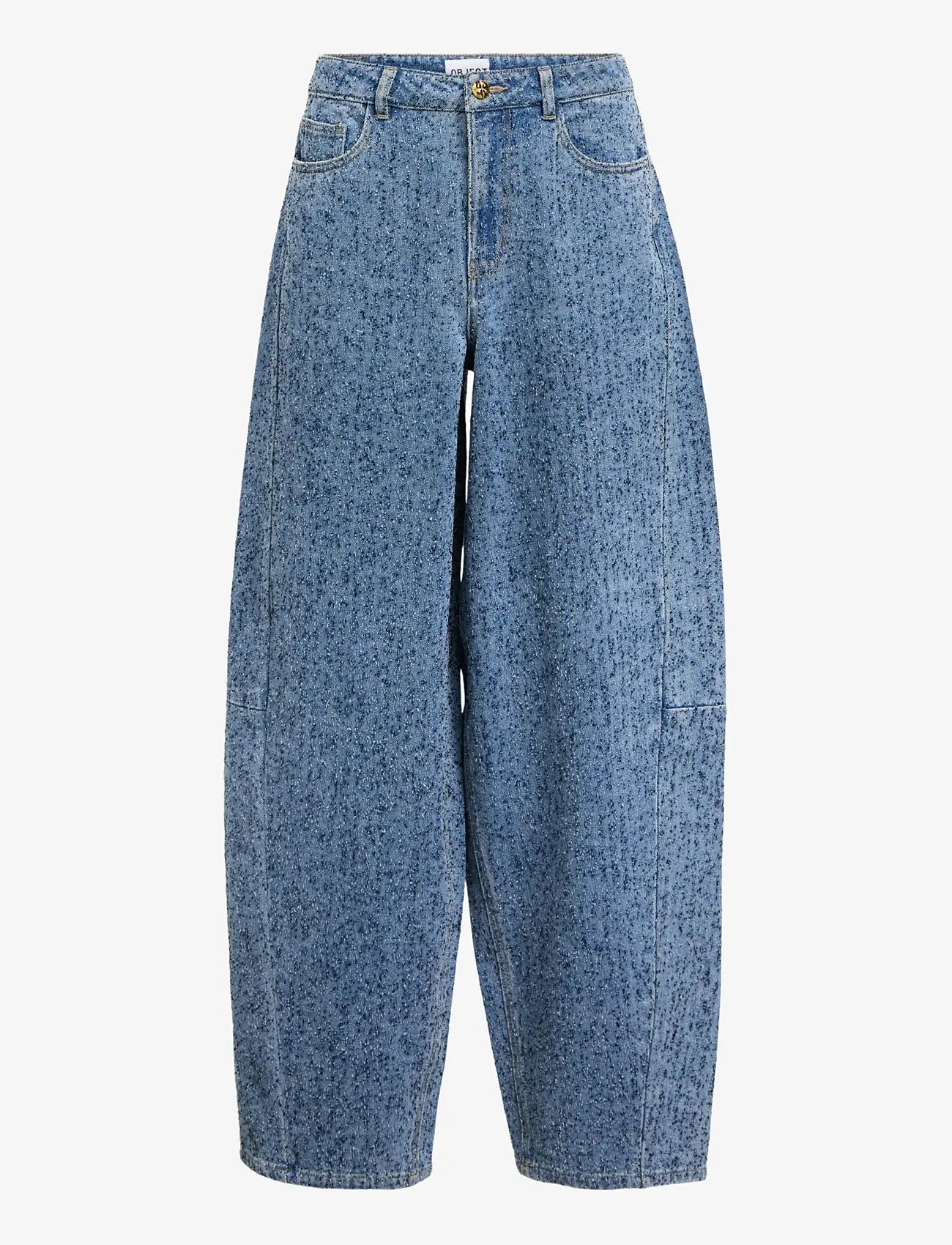 Object - OBJFRIDA MW SUPER BARREL JEANS 143 - barrel jeans - light blue denim - 1