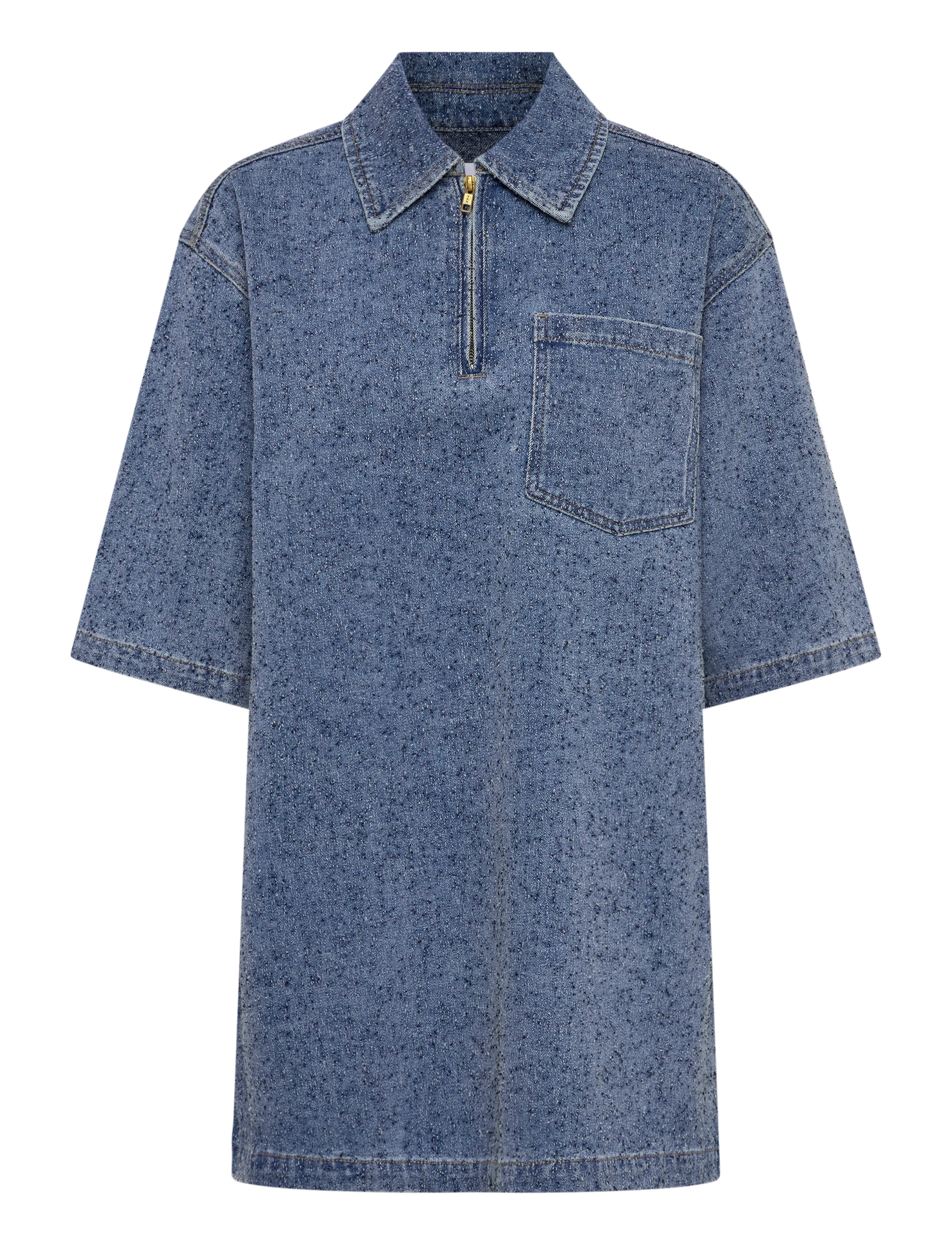 Object OBJFRIDA 3/4 SLEEVE LO DRESS NOOS - Robes chemises - LIGHT BLUE DENIM / blue