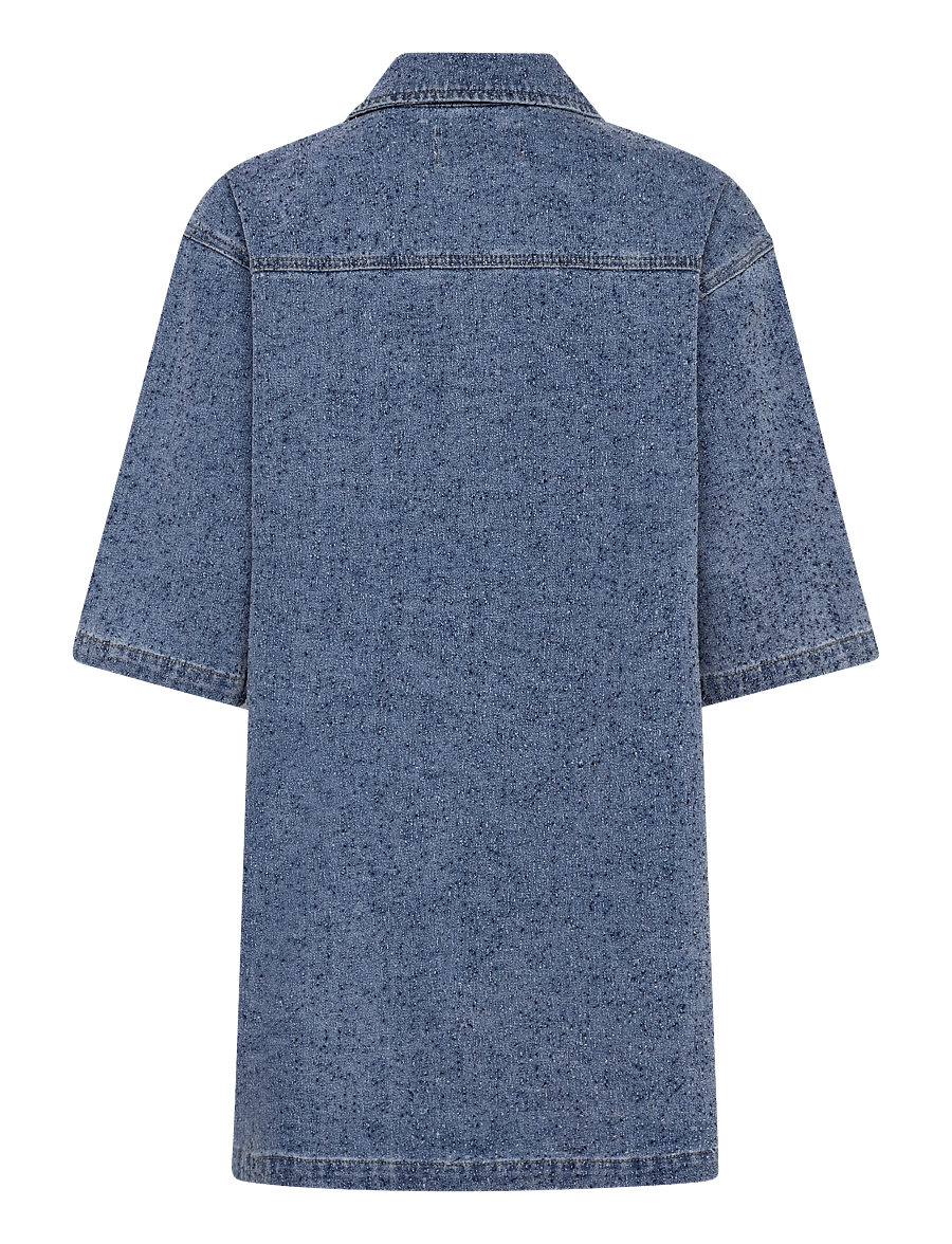 Object - OBJFRIDA 3/4 SLEEVE LO DRESS NOOS - marškinių tipo suknelės - light blue denim - 1