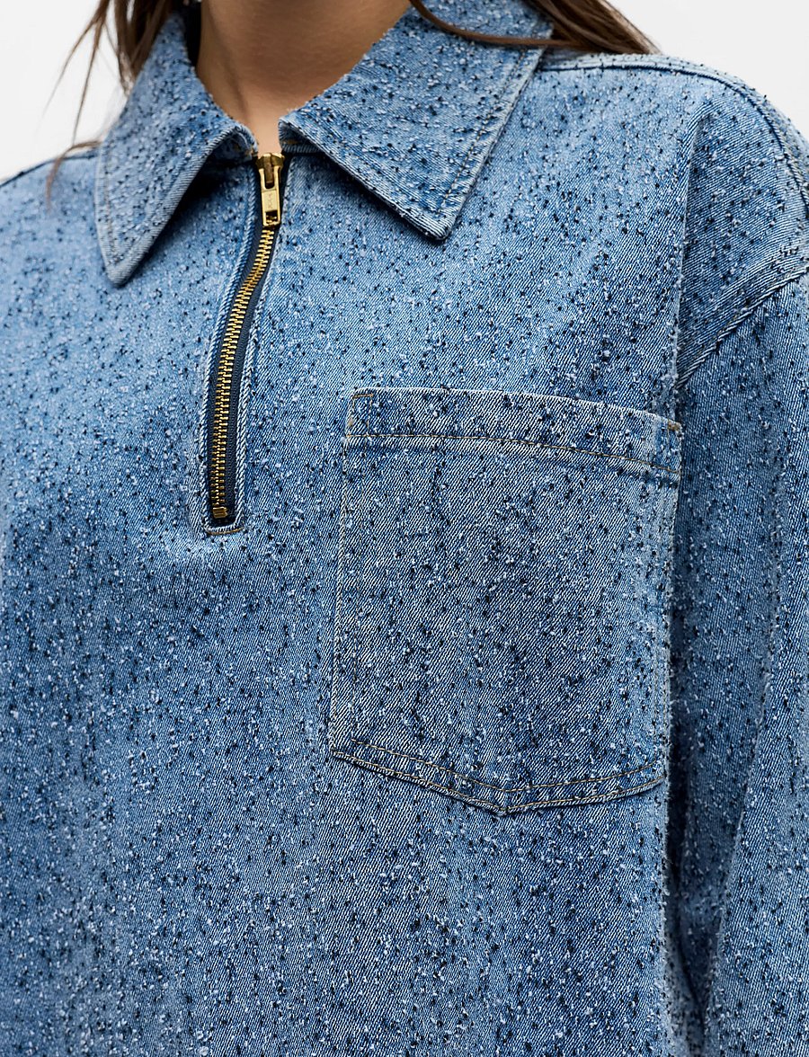 Object - OBJFRIDA 3/4 SLEEVE LO DRESS NOOS - skjortekjoler - light blue denim - 5