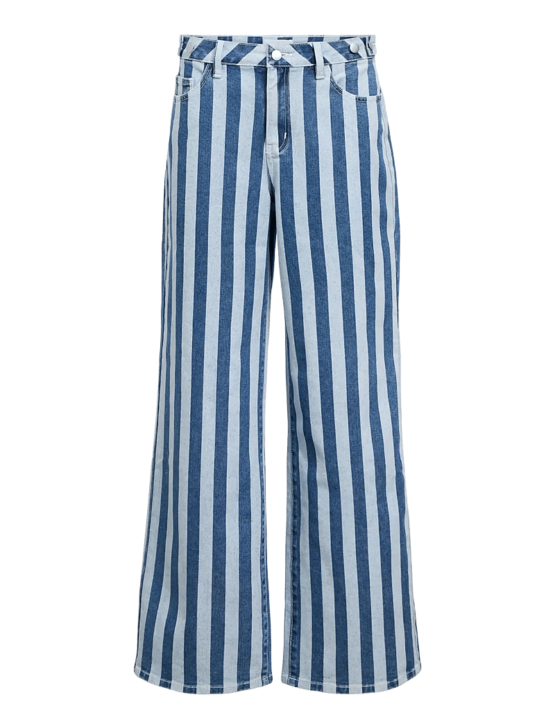 Object - OBJRIO STEFFI MW WIDE JEANS 143 - brede jeans - light blue denim - 1