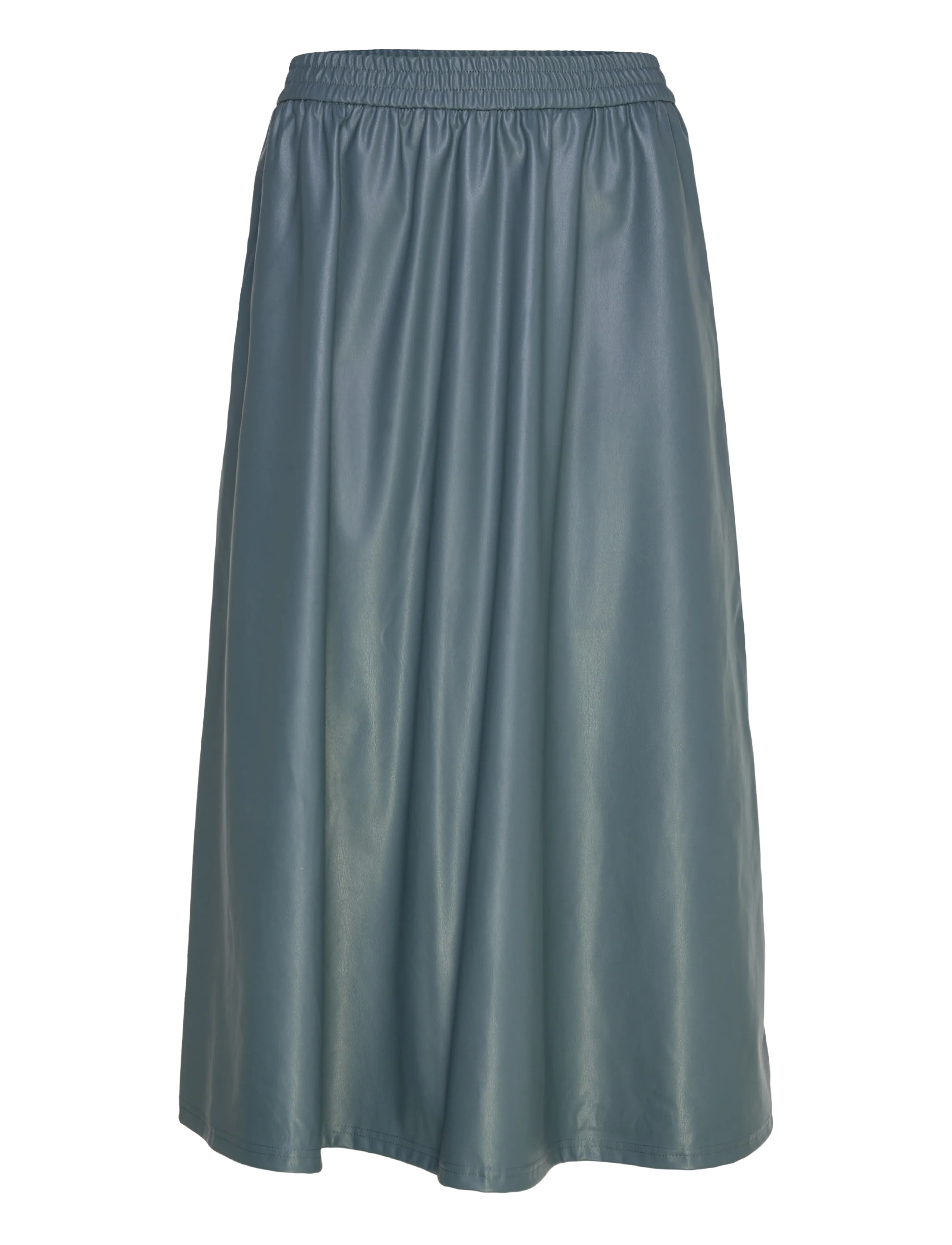 OBJEMERY MW LOSE COATED SKIRT 143 - DARK SLATE