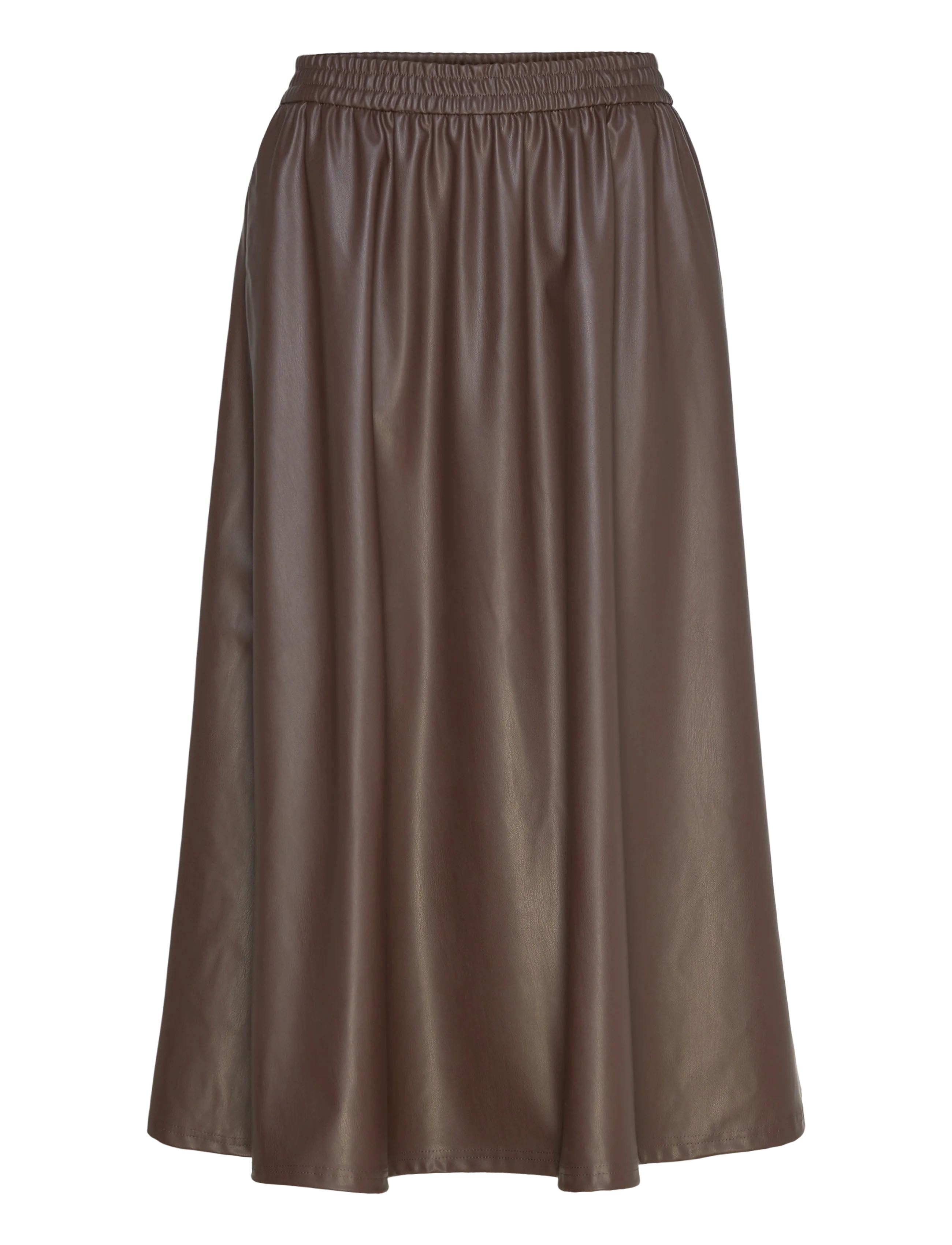 Object OBJEMERY MW LOSE COATED SKIRT 143 - Transitional Layering - SEAL BROWN / brown