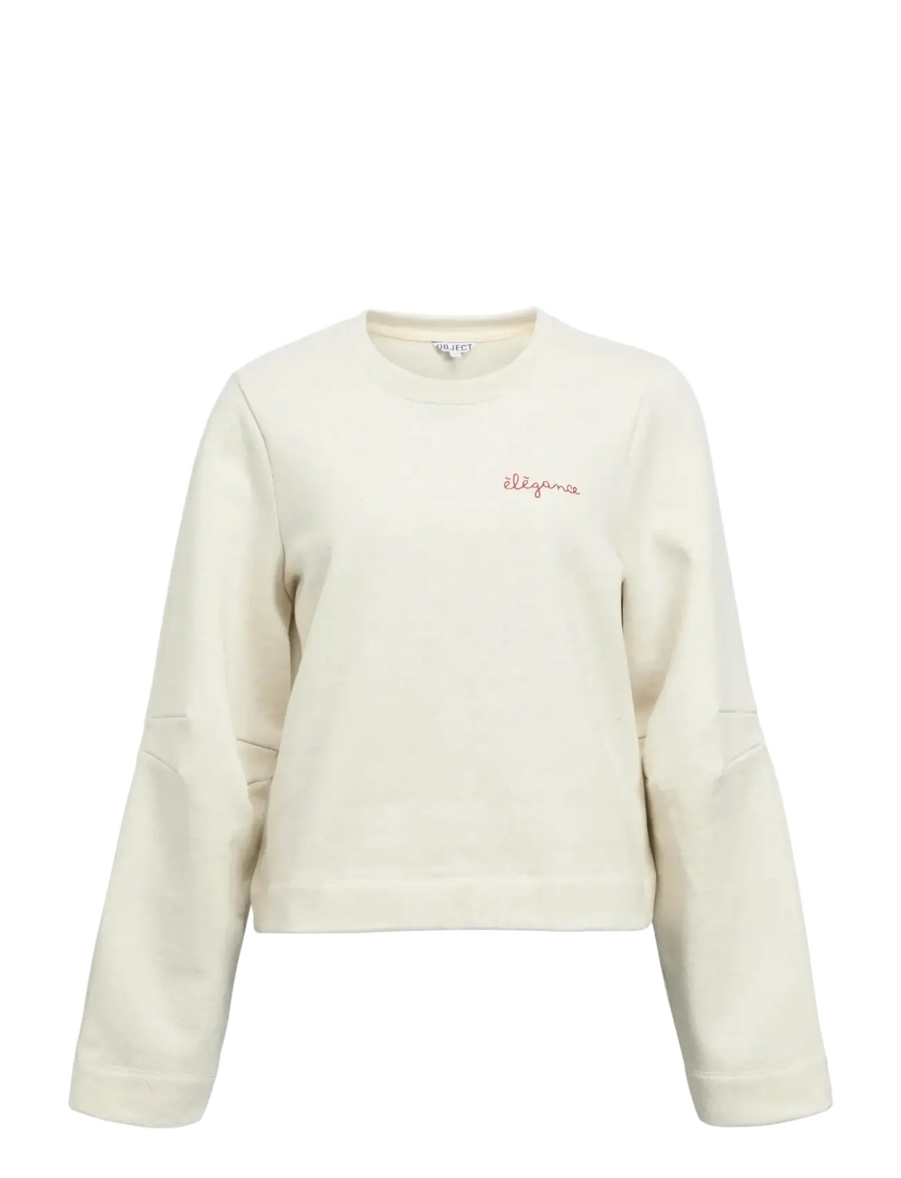 Object Objivey Ls Lo Sweatshirt 143, Kvinder, Kort Sweatshirt, Cream, Str: M