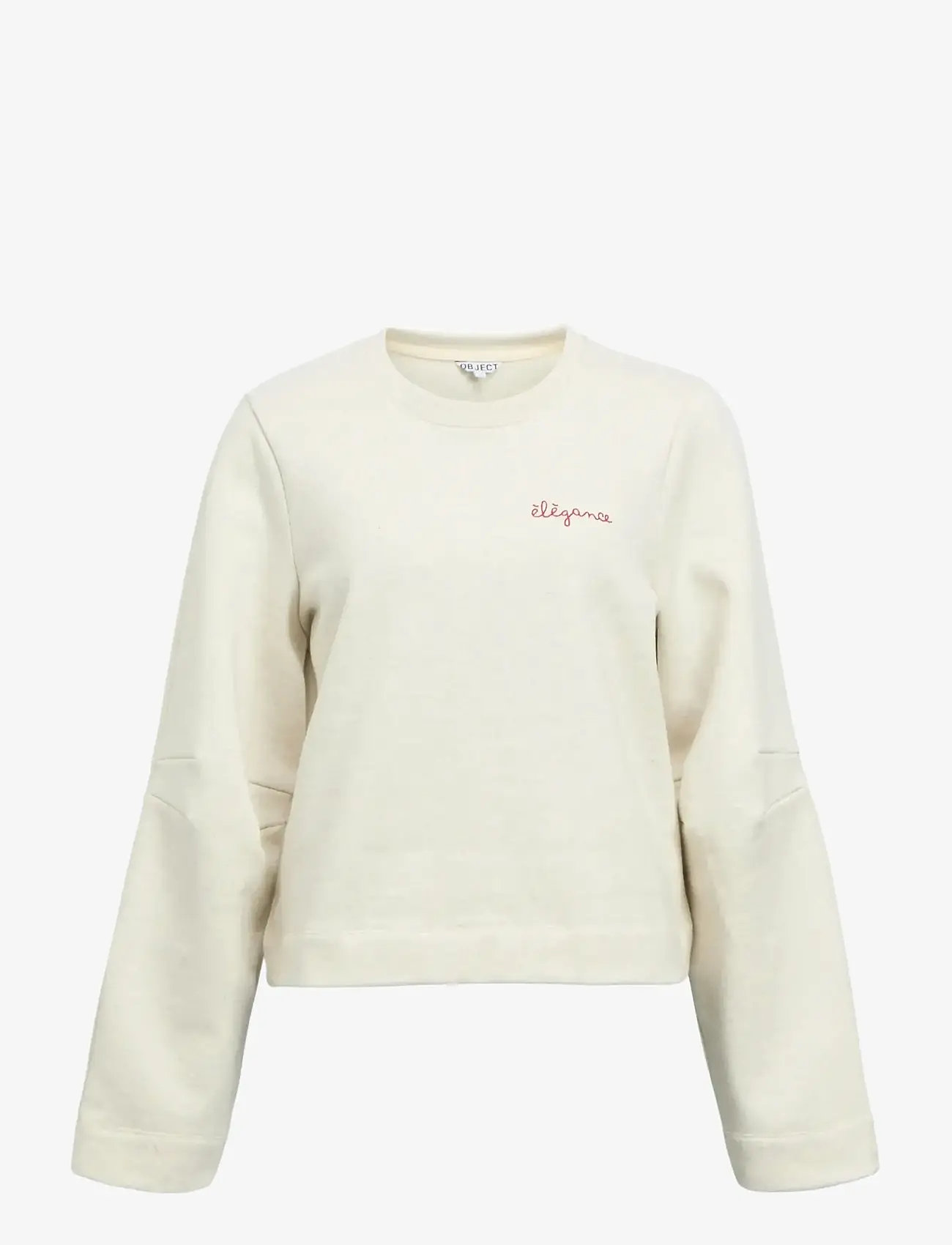 Object - OBJIVEY LS LO SWEATSHIRT 143 - alltags-style - white sand - 0