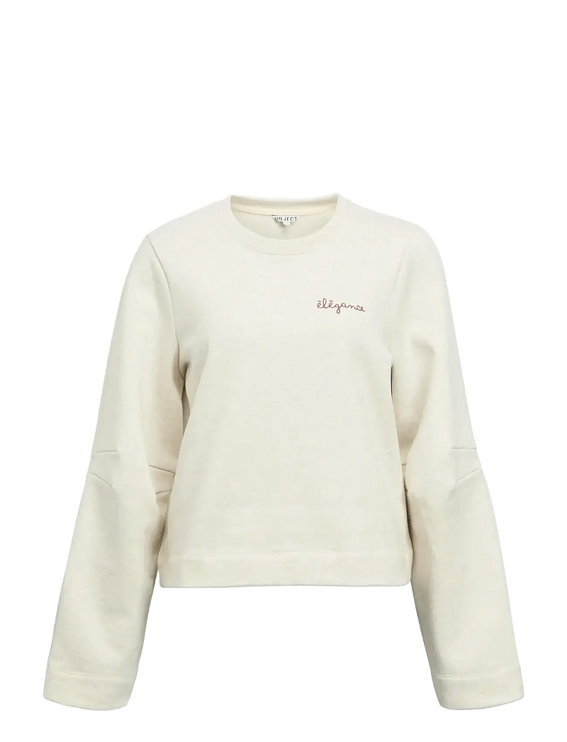 Object - OBJIVEY LS LO SWEATSHIRT 143 - alltags-style - white sand - 0
