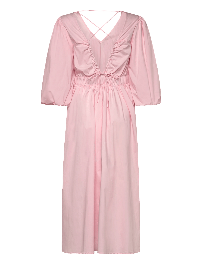Object - OBJPAIGE 2/4 RE VNECK MIDI DRESS 144 - midi dresses - pale lilac - 1