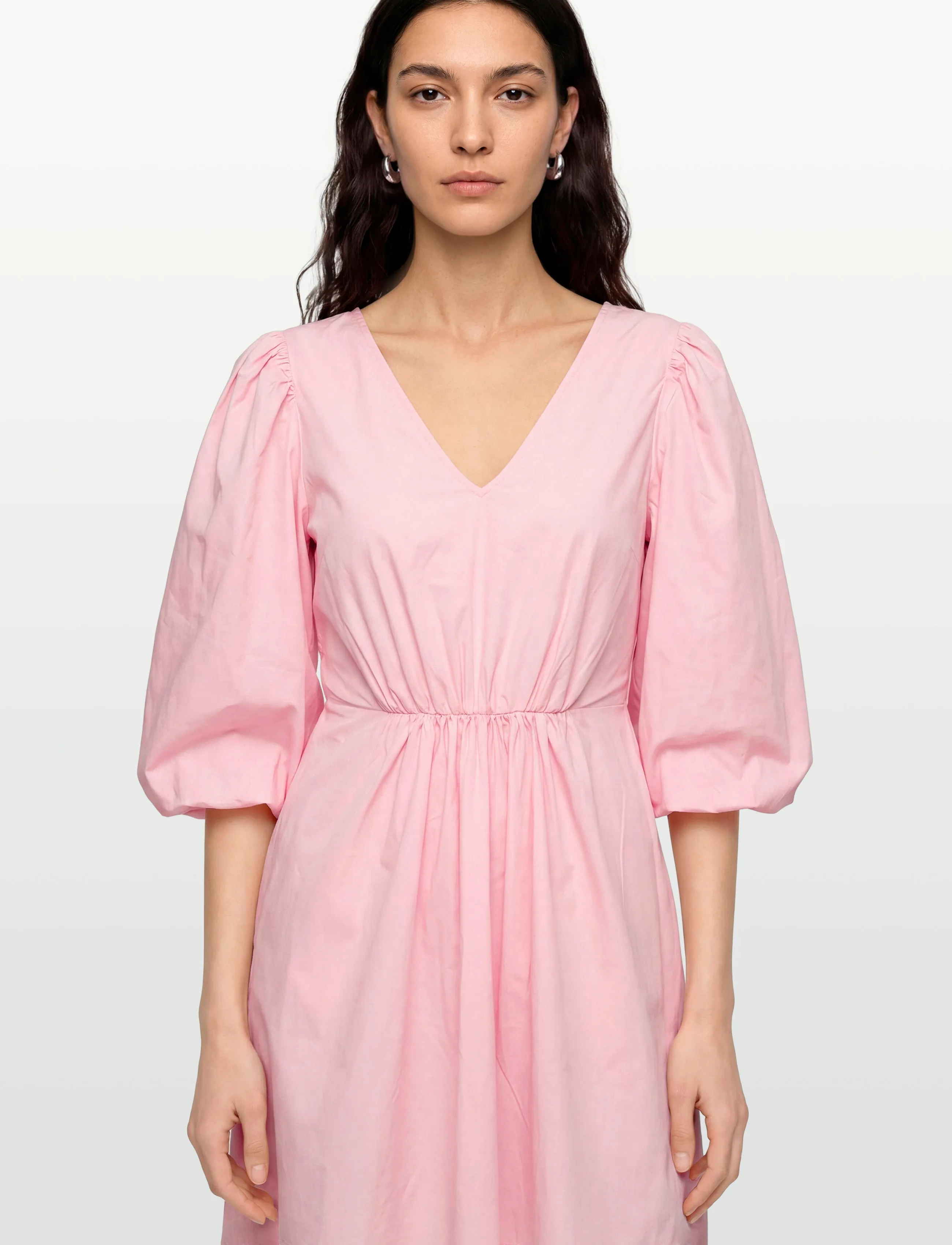 Object - OBJPAIGE 2/4 RE VNECK MIDI DRESS 144 - midikleider - pale lilac - 3