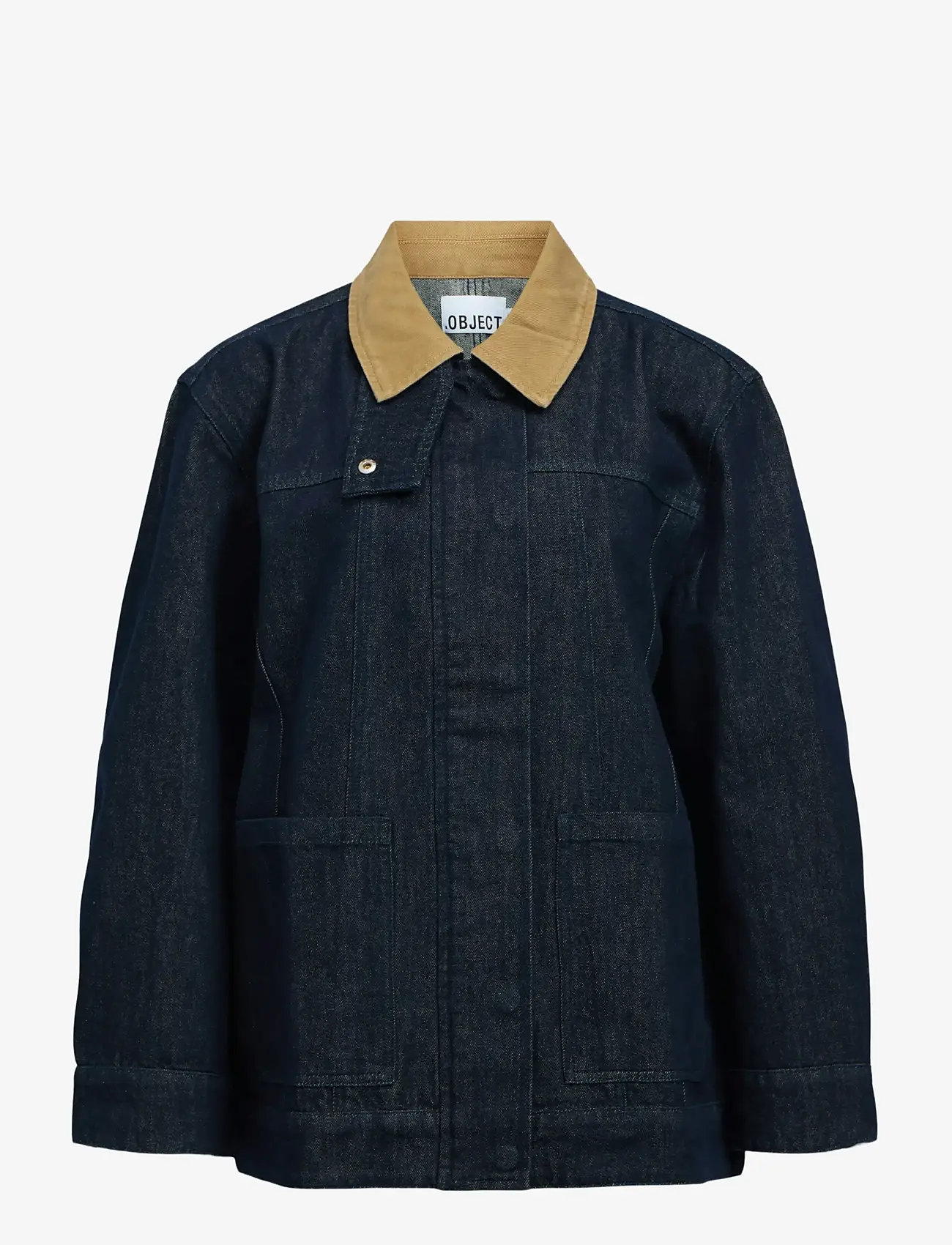 Object - OBJSIRENNA L/S LO DENIM JACKET 143 - forårsjakker - dark blue denim - 1