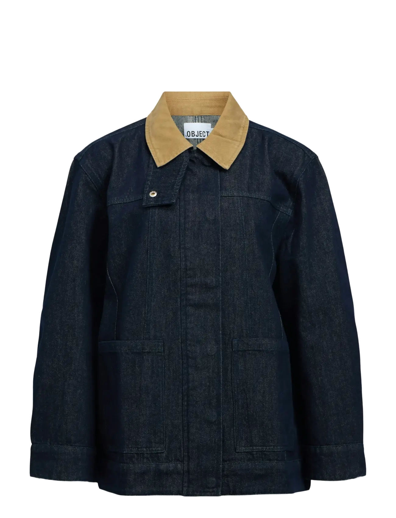 Object OBJSIRENNA L/S LO DENIM JACKET 143 - Jassen & Mantels - DARK BLUE DENIM / navy
