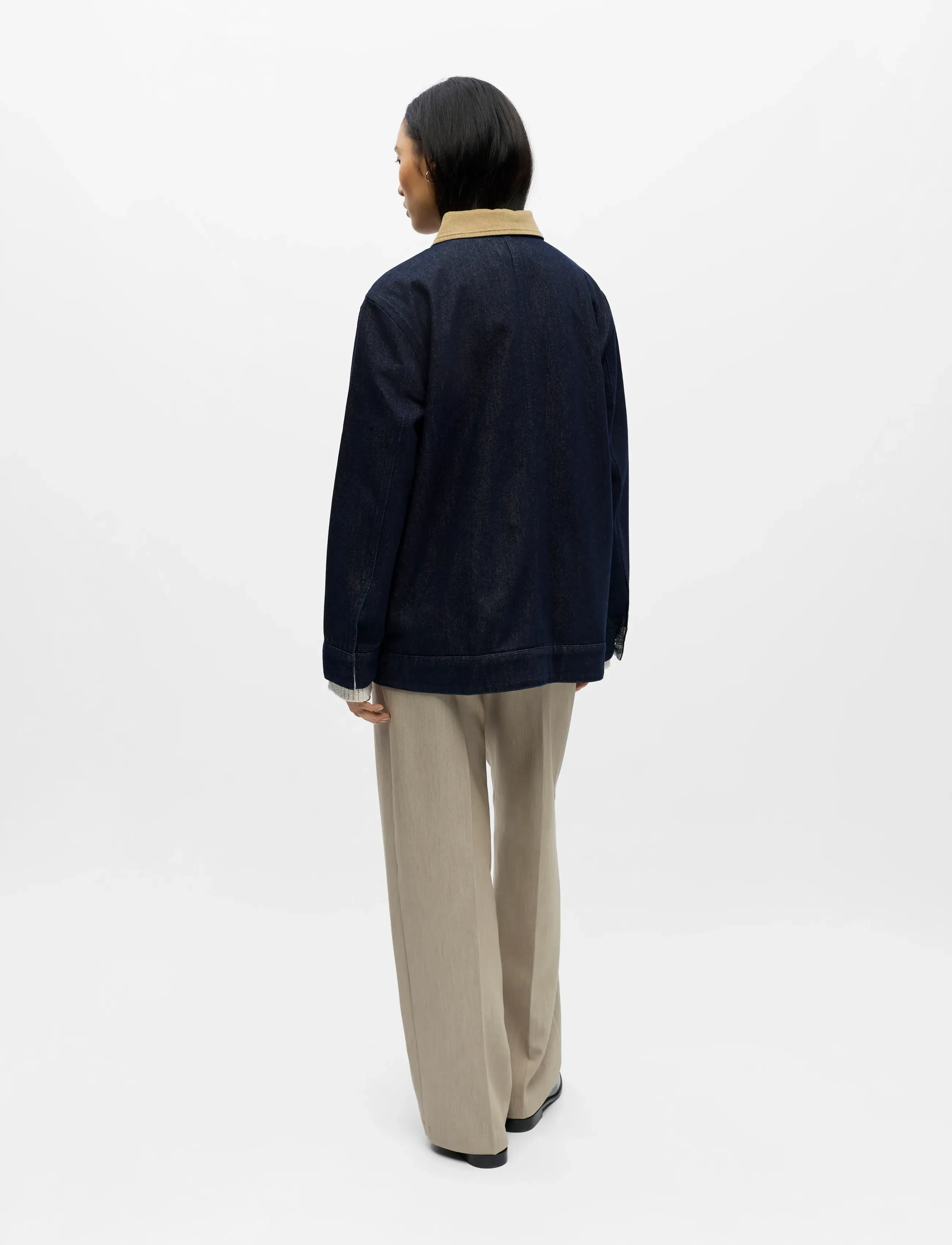 Object - OBJSIRENNA L/S LO DENIM JACKET 143 - frühlingsjacken - dark blue denim - 2
