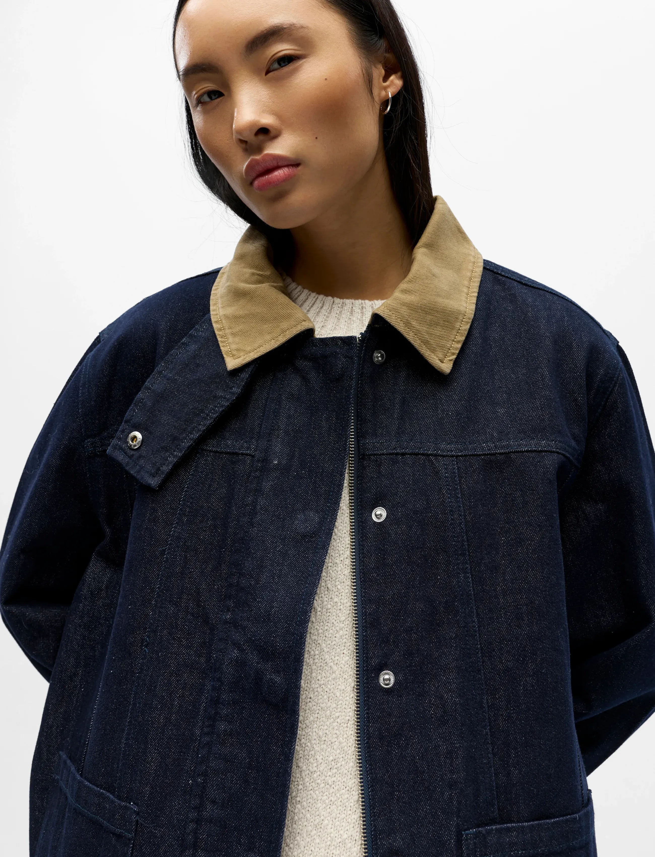 Object - OBJSIRENNA L/S LO DENIM JACKET 143 - frühlingsjacken - dark blue denim - 4