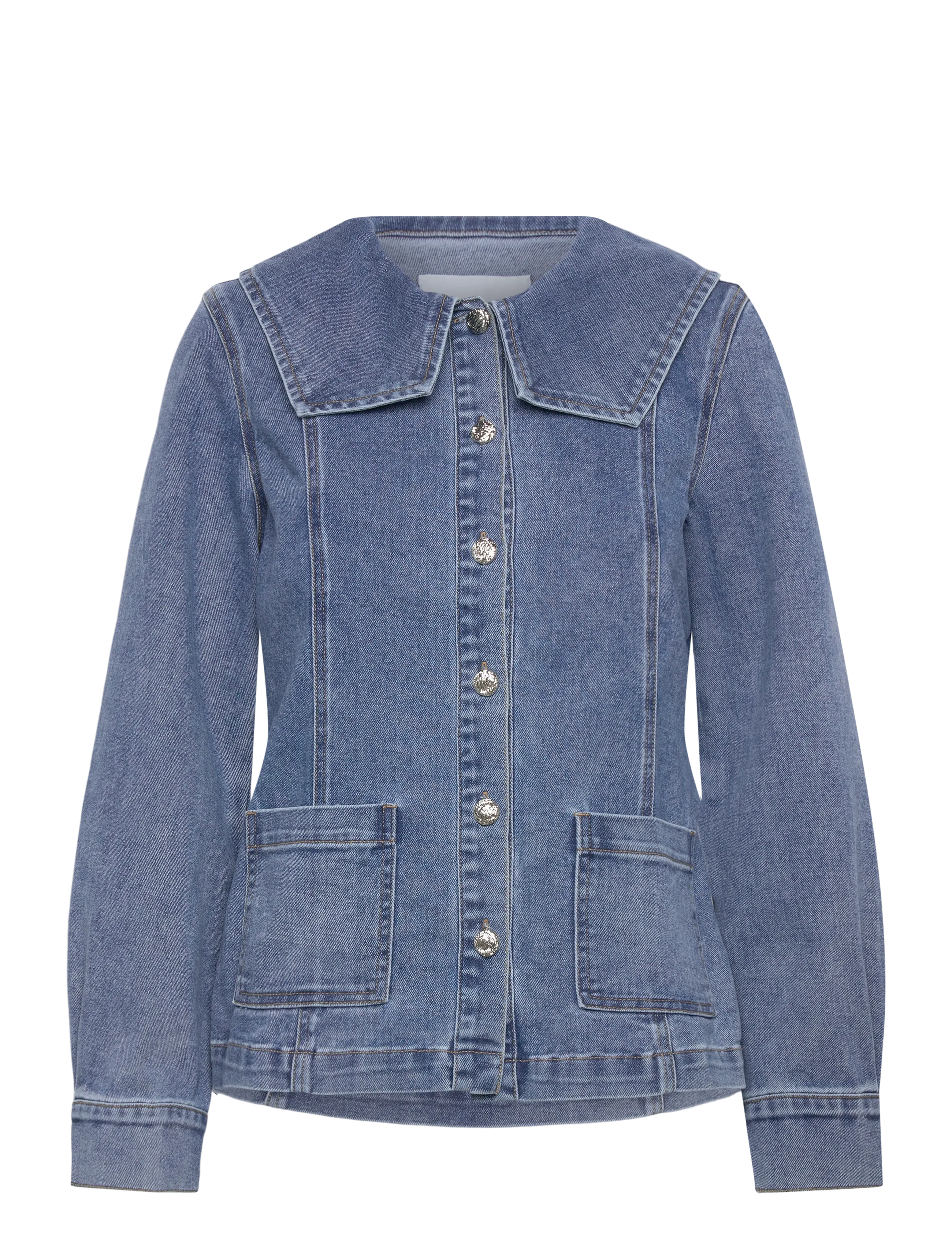 Object OBJIVY L/S RE DENIM SHIRT 143 - Pluusid ja särgid - MEDIUM BLUE DENIM / blue
