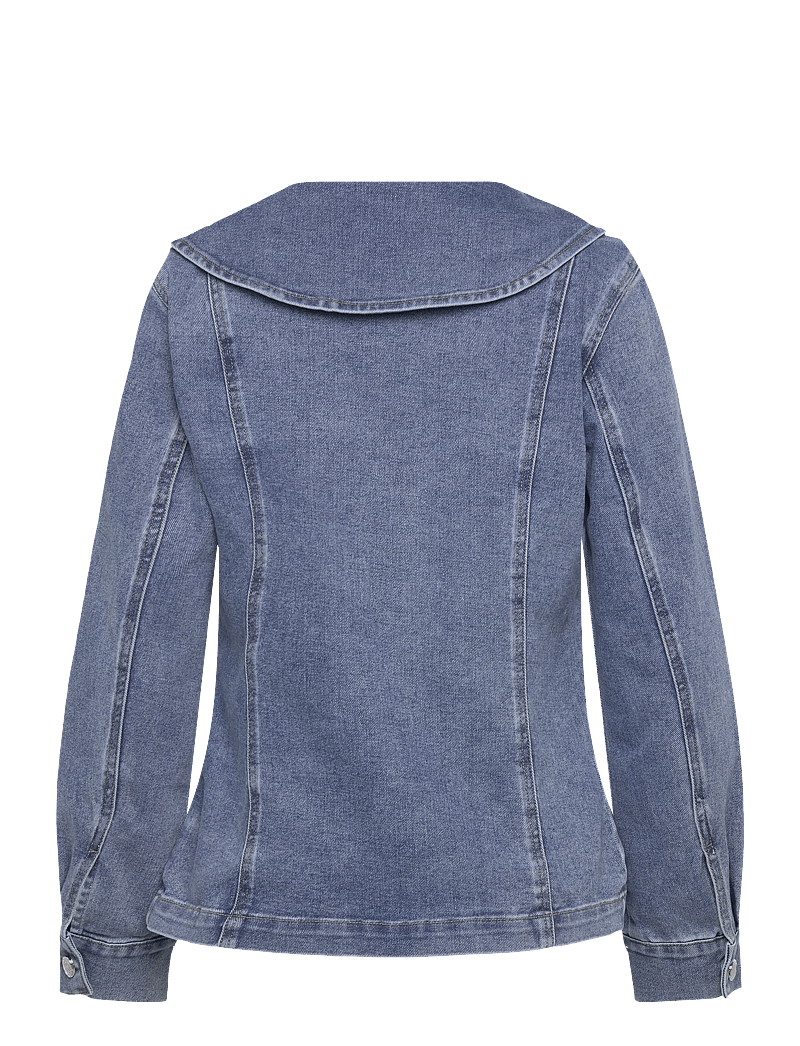 Object - OBJIVY L/S RE DENIM SHIRT 143 - teksasärgid - medium blue denim - 1