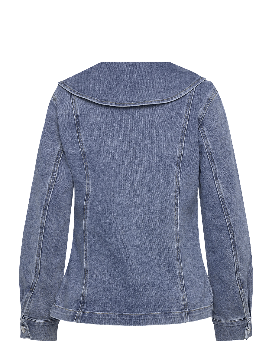 Object - OBJIVY L/S RE DENIM SHIRT 143 - jeansskjortor - medium blue denim - 2