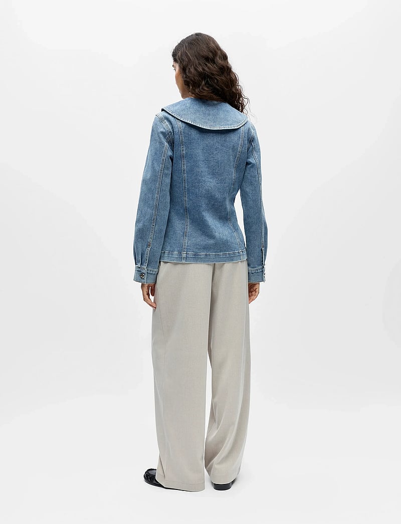Object - OBJIVY L/S RE DENIM SHIRT 143 - jeanshemden - medium blue denim - 3