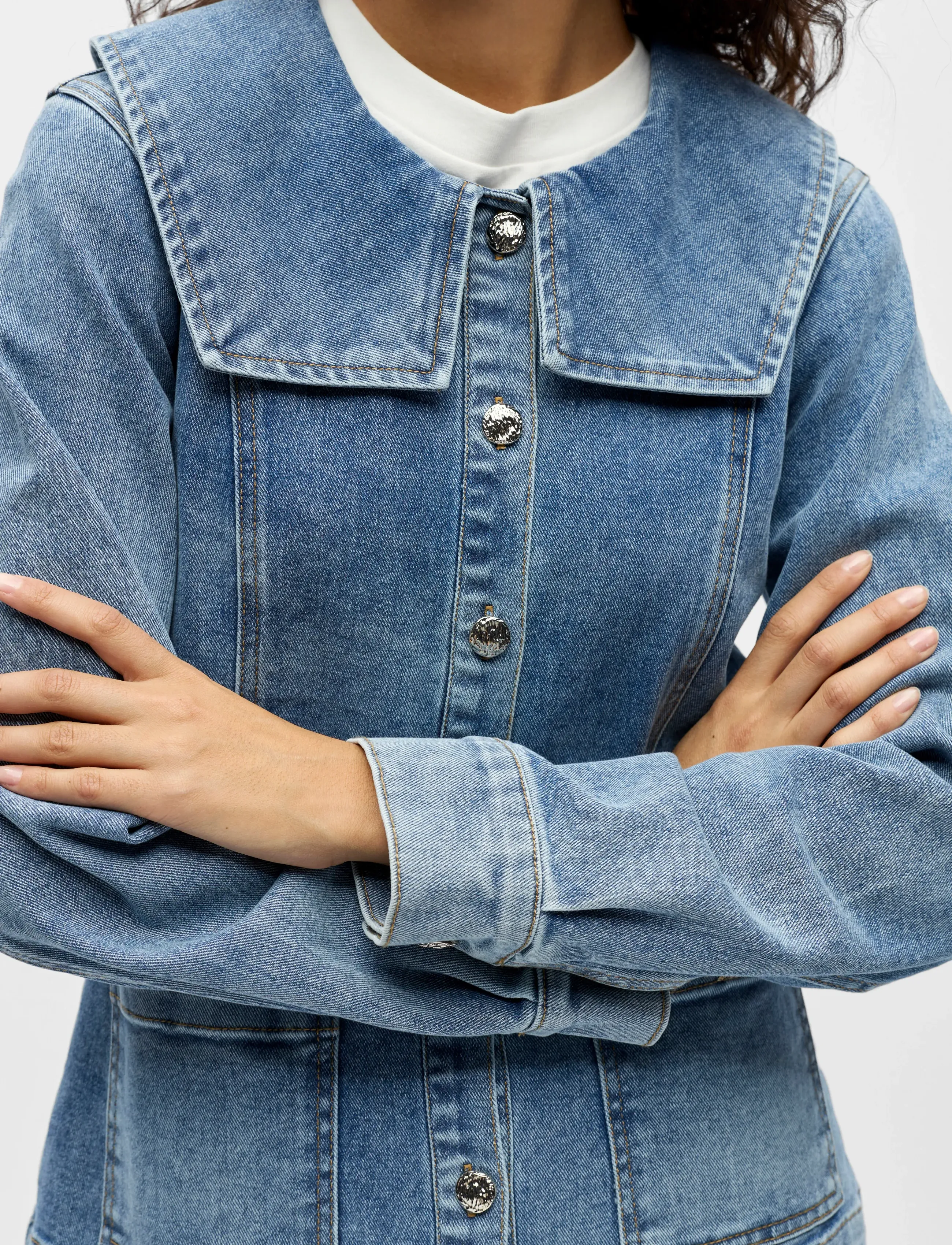 Object - OBJIVY L/S RE DENIM SHIRT 143 - denimskjorter - medium blue denim - 5