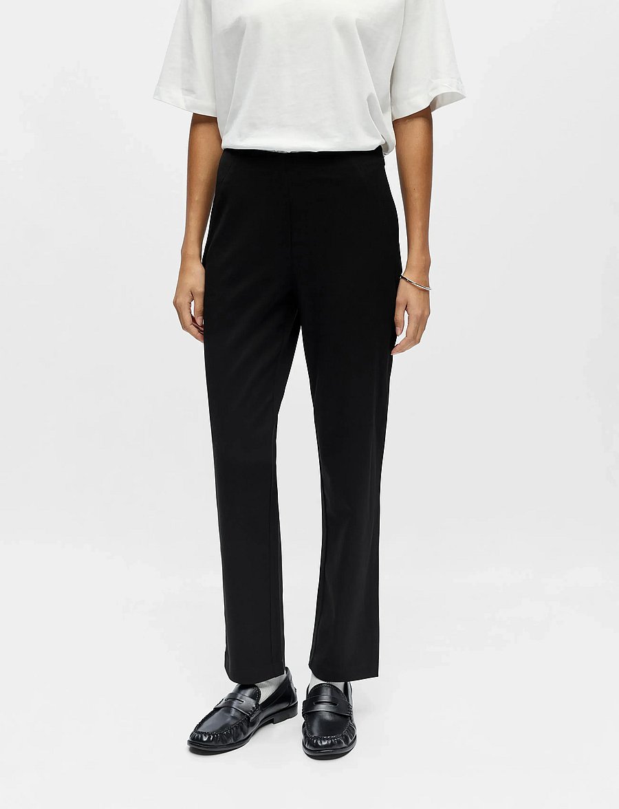 Object - OBJLISA MW RE ANCLE PANT DIV - chinos - black - 0