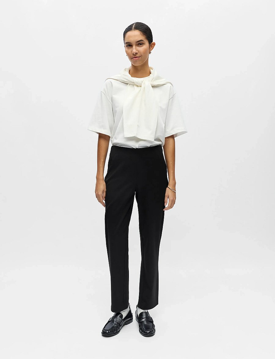 Object - OBJLISA MW RE ANCLE PANT DIV - chinos - black - 3