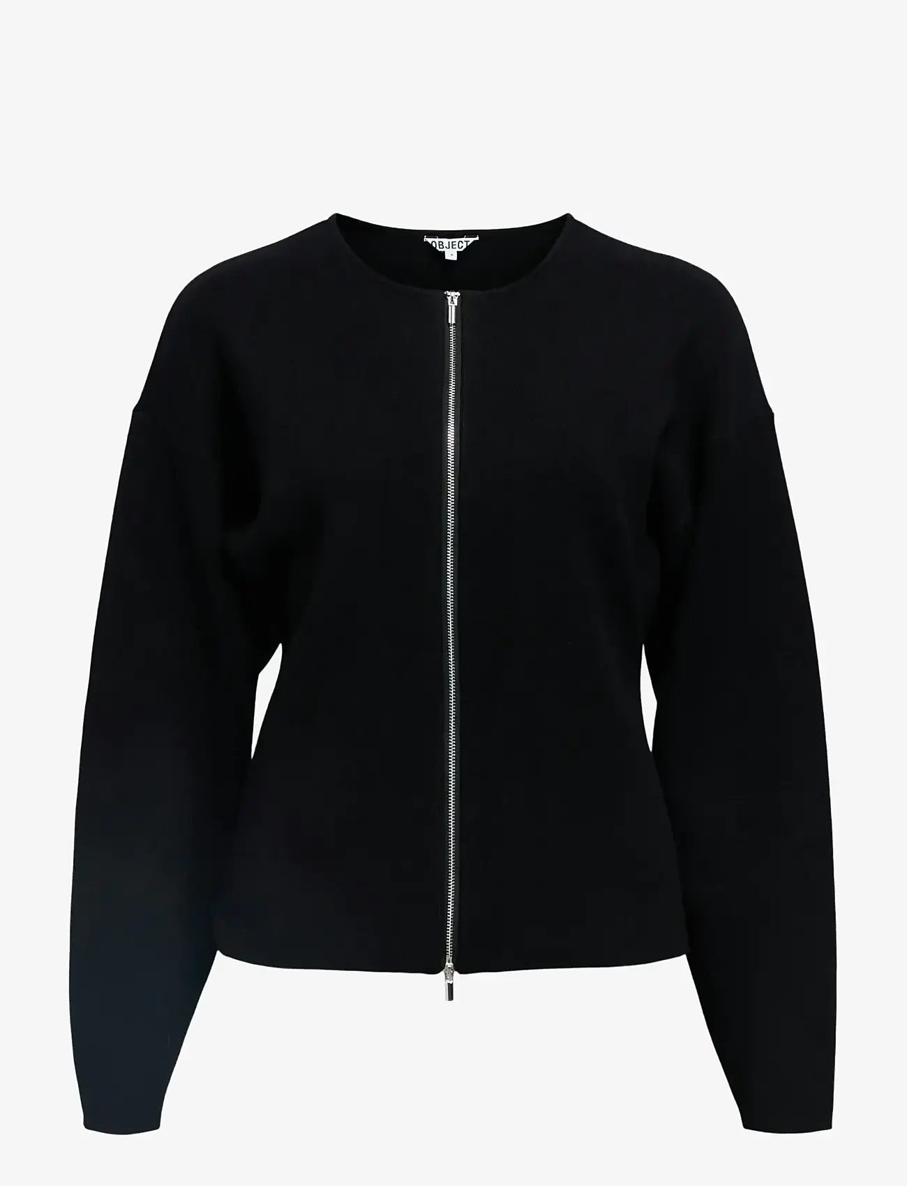 Object - OBJREYNARD L/S LO KNIT CARDIGAN DIV - cardigans - black - 1