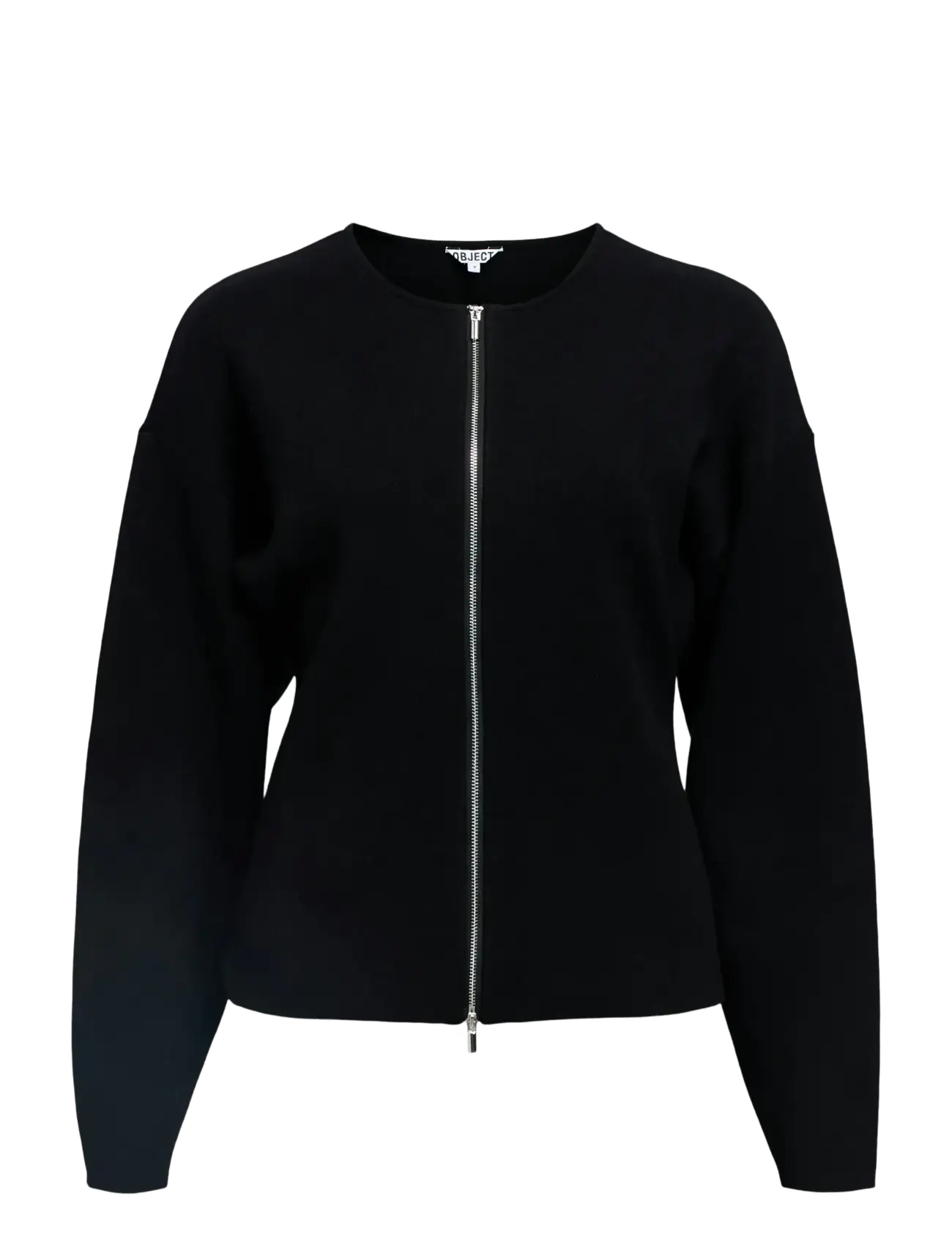 Object OBJREYNARD L/S LO KNIT CARDIGAN DIV - Transitional Layering - BLACK / black