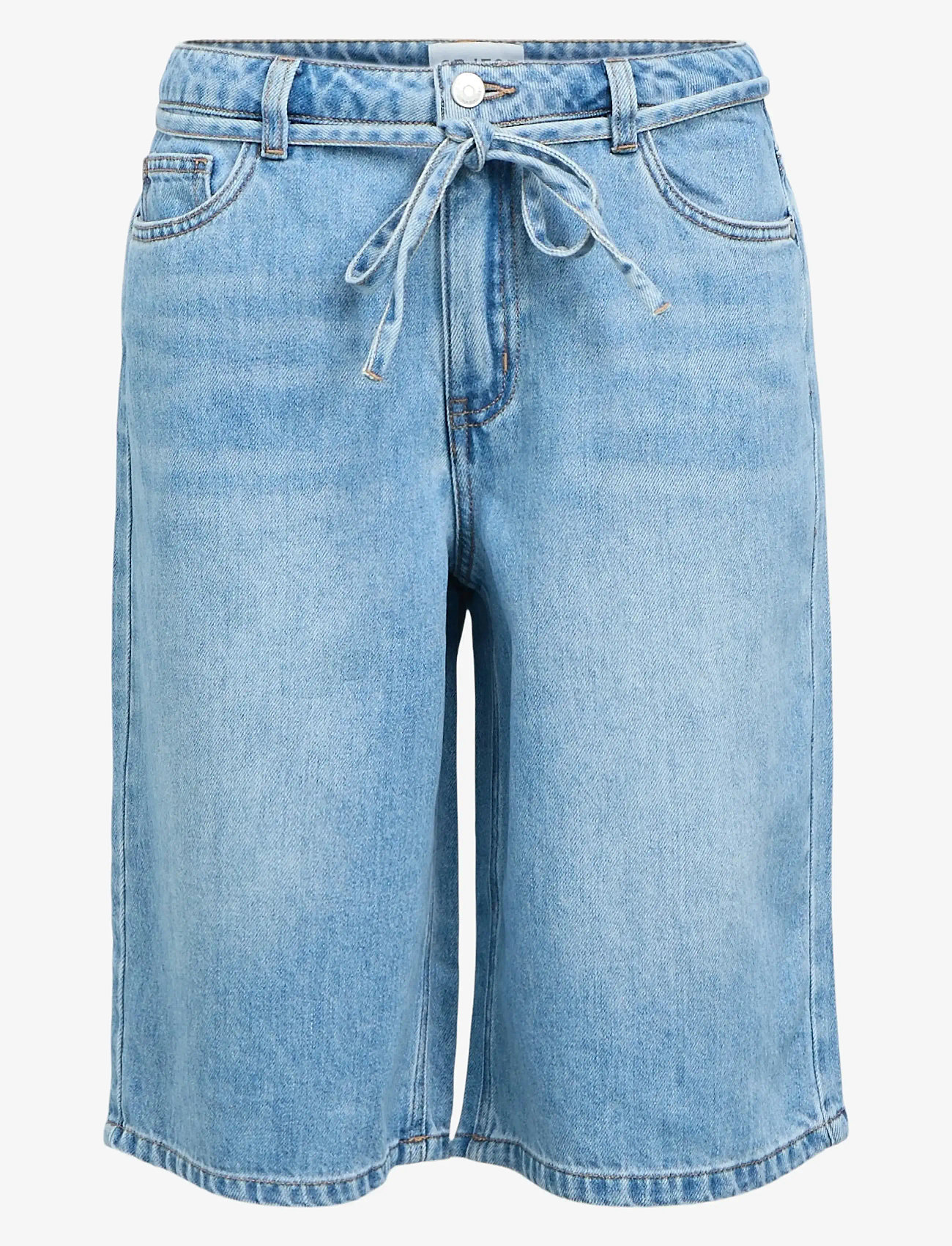 Object - OBJROSIE MW LO DENIM LONG SHORTS NOOS - jorts - light blue denim - 1