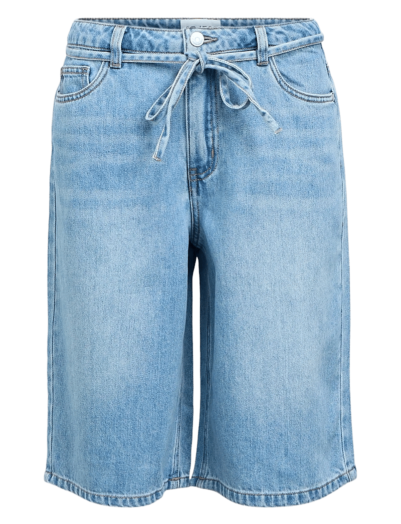 Object - OBJROSIE MW LO DENIM LONG SHORTS NOOS - jeansshorts - light blue denim - 1