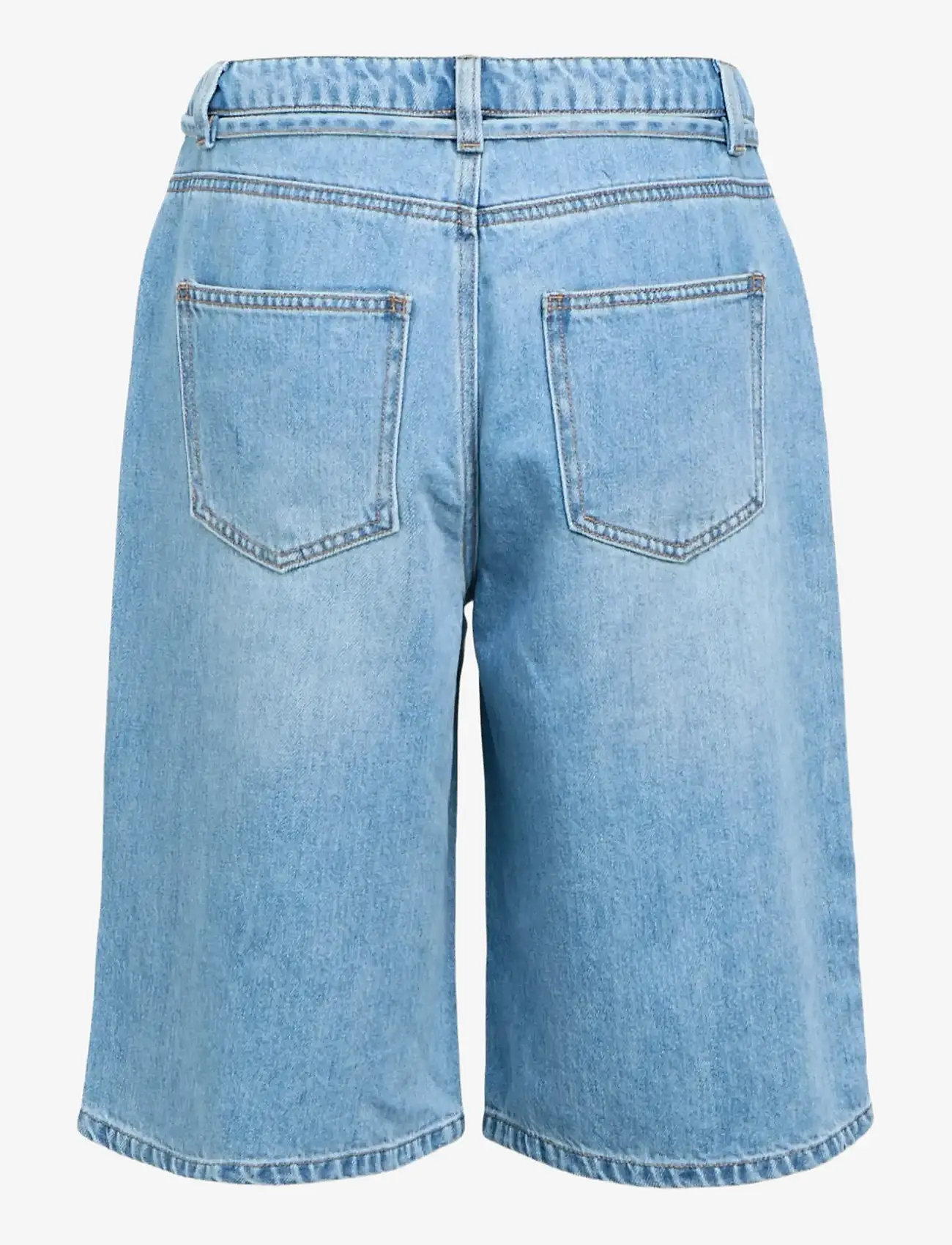 Object - OBJROSIE MW LO DENIM LONG SHORTS NOOS - jorts - light blue denim - 2