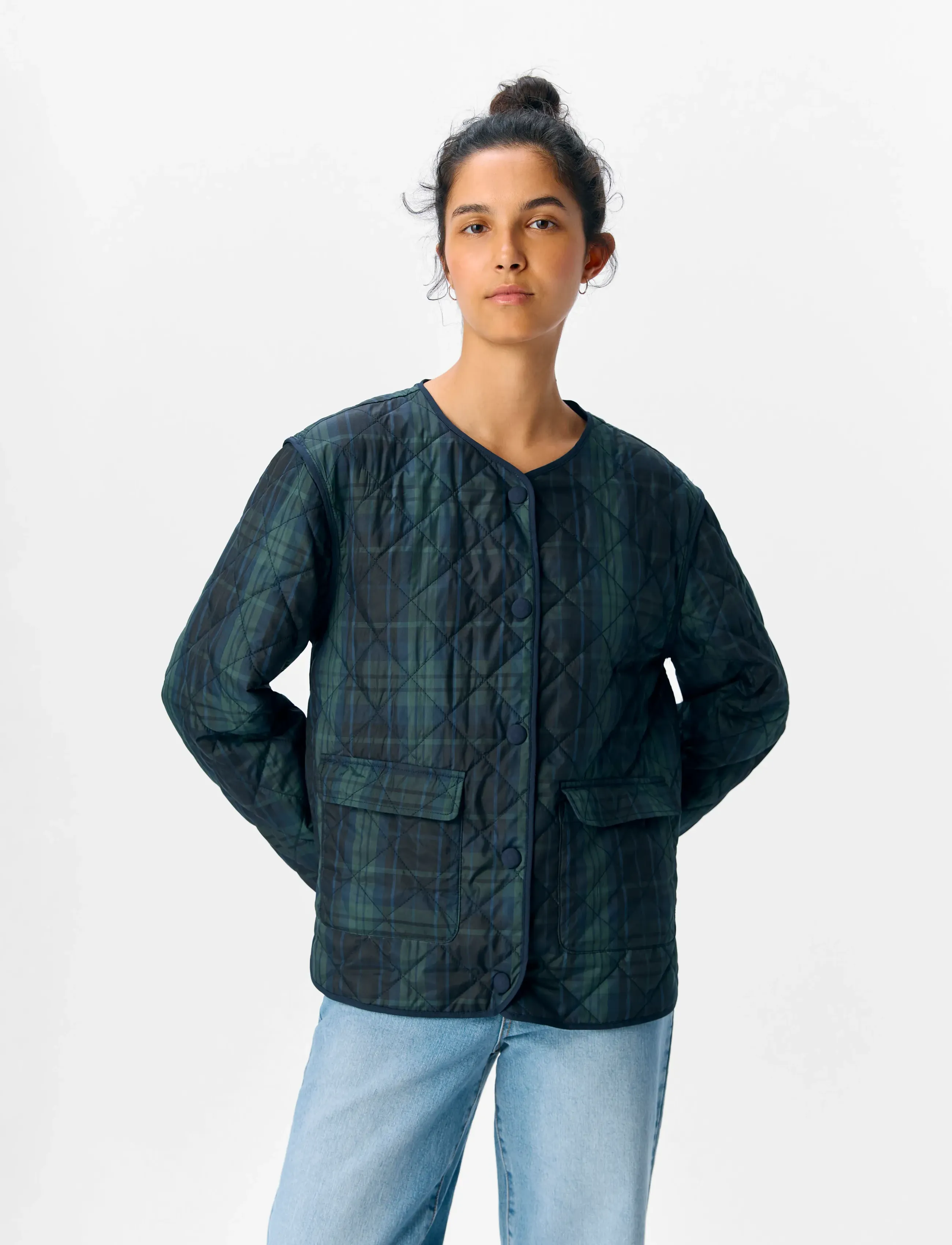 Object Objesta L/S Jacket E Div, 38, Navy, Jakker > Quiltede Jakker, Dame