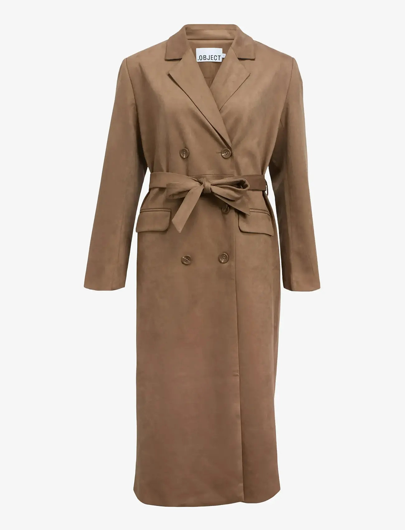 Object - OBJFENJA LO LONG BLAZER E WI 25 - leichte mäntel - dark earth - 1