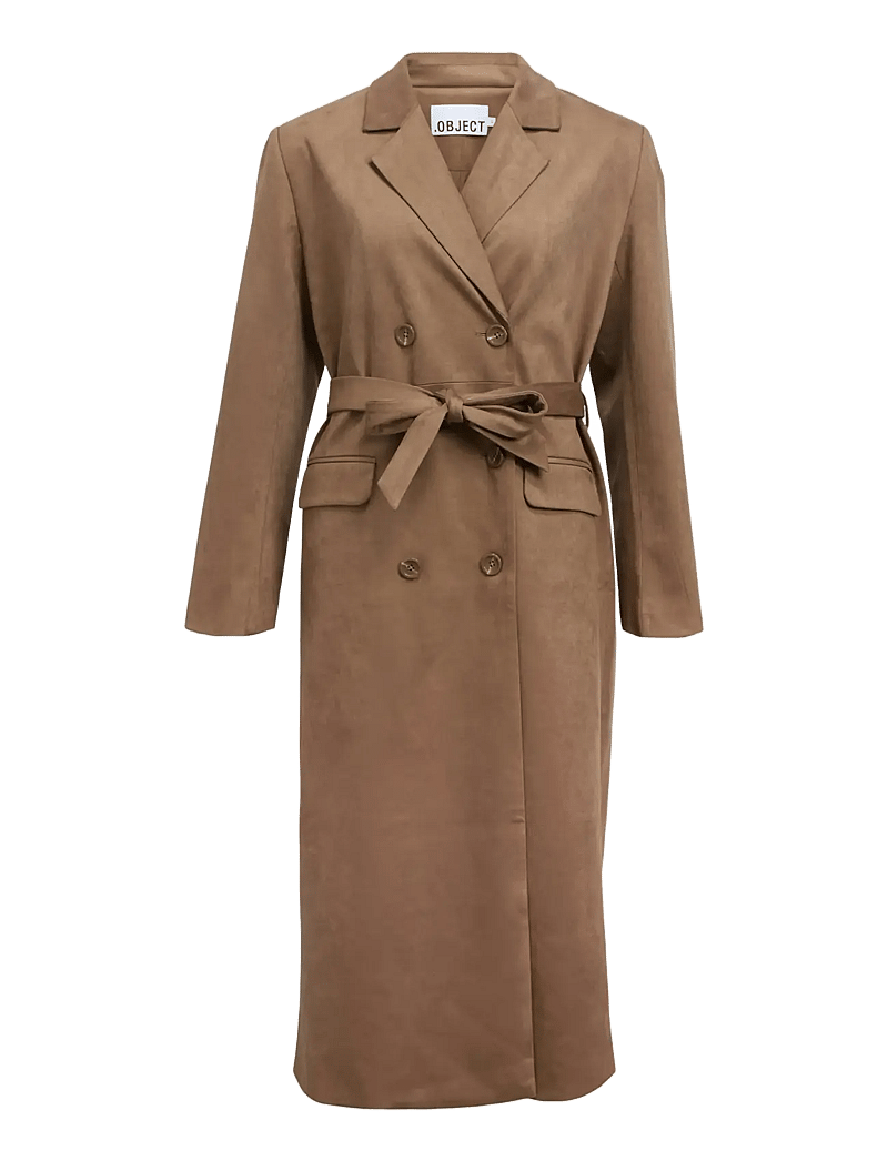 Object - OBJFENJA LO LONG BLAZER E WI 25 - tunna kappor - dark earth - 1