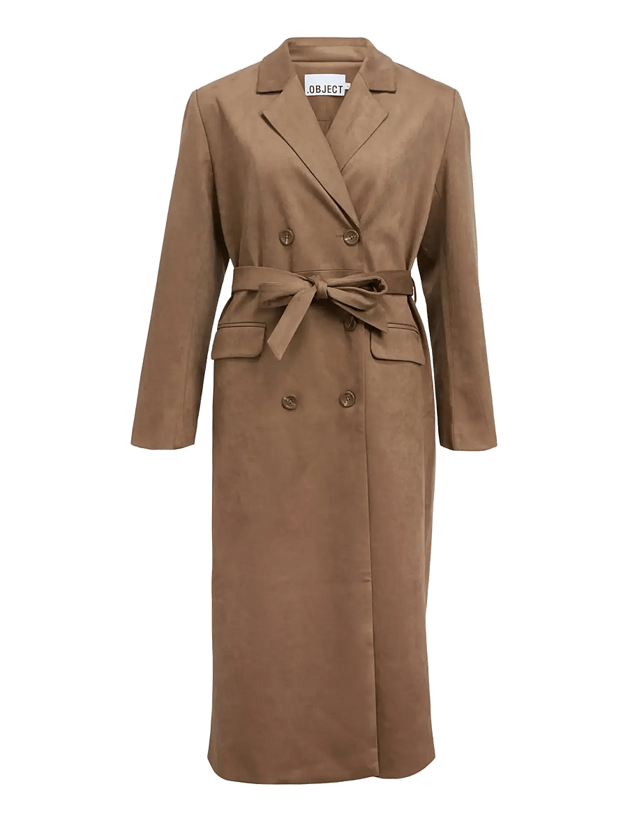 Object - OBJFENJA LO LONG BLAZER E WI 25 - leichte mäntel - dark earth - 1