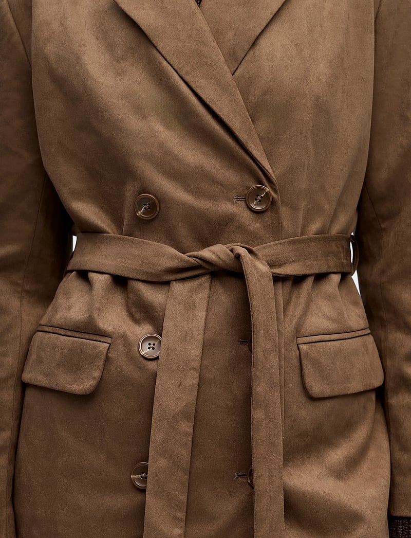 Object - OBJFENJA LO LONG BLAZER E WI 25 - tunna kappor - dark earth - 3