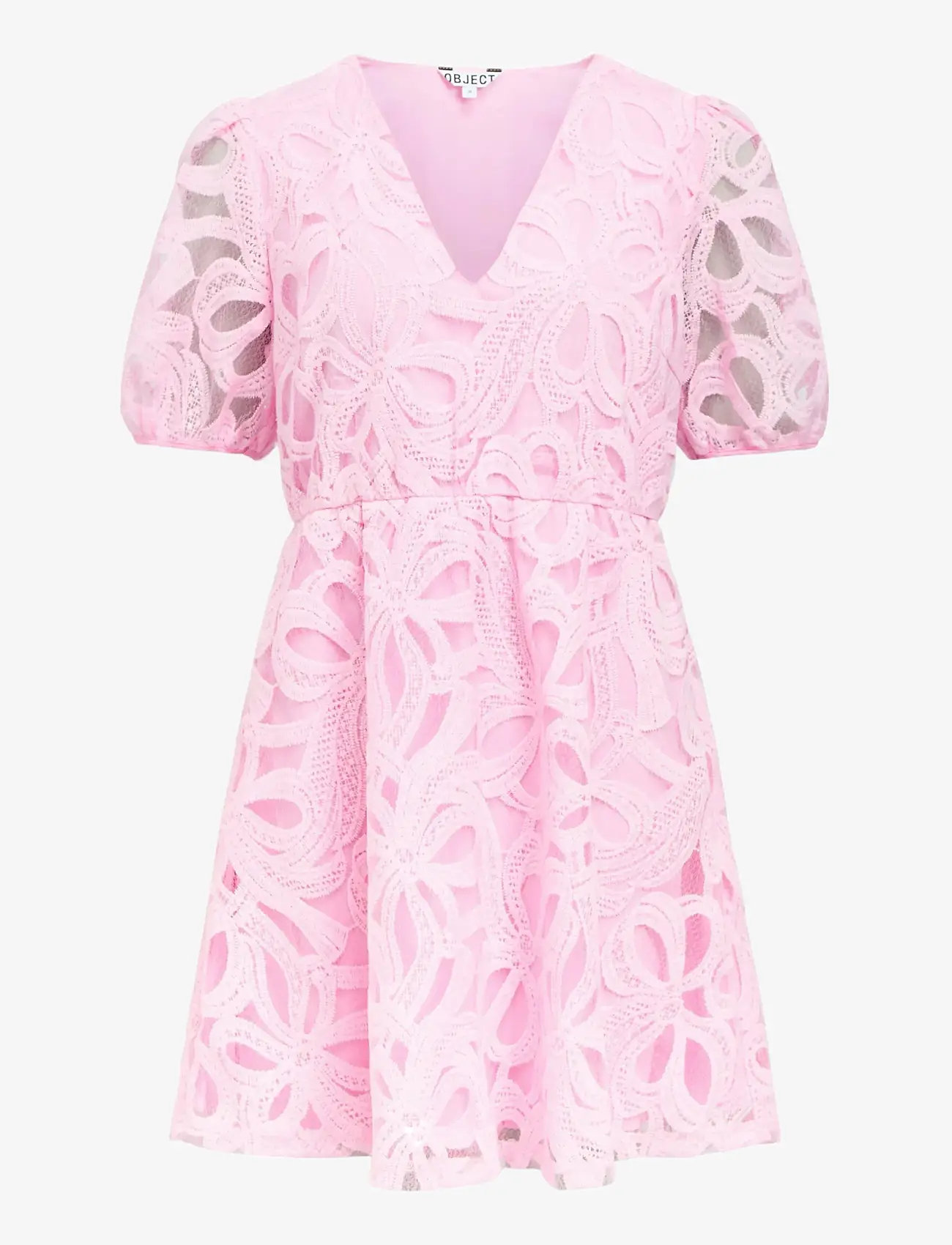 Object - OBJROSE 3/4 RE SHORT DRESS E DIV - laveste priser - pink frosting - 1