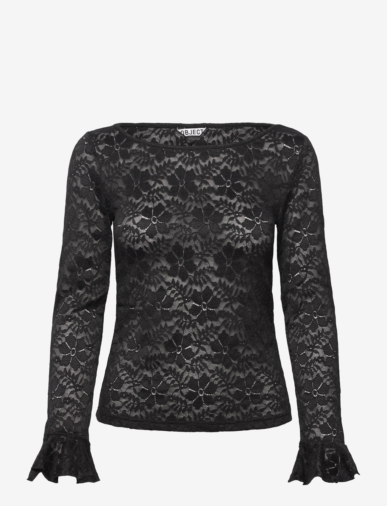 Object - OBJINES L/S SLI TOP E WI25 - efterårstøj - black - 0
