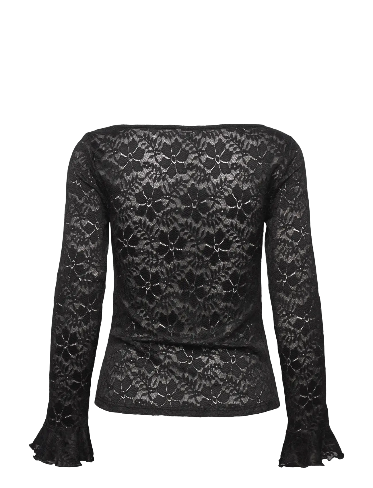 Object - OBJINES L/S SLI TOP E WI25 - langärmlige tops - black - 2