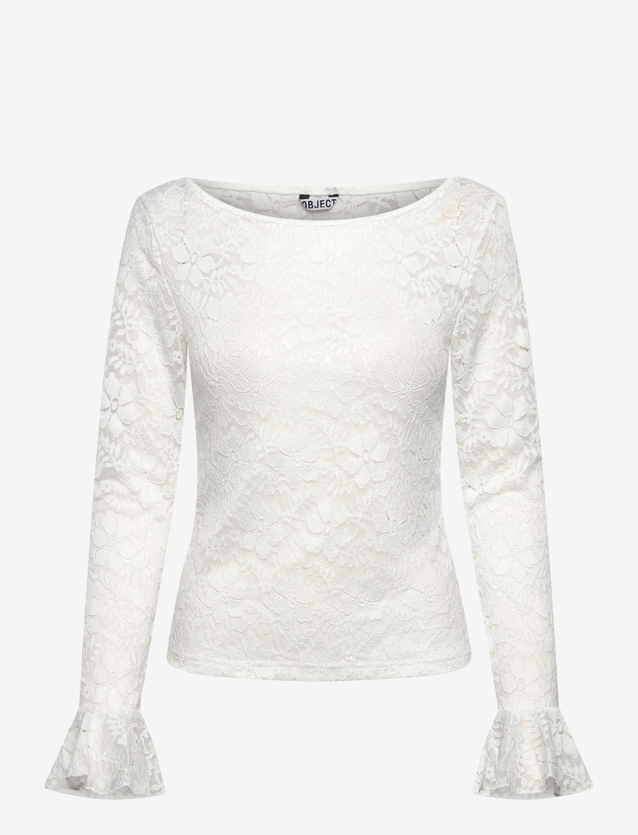 Object - OBJINES L/S SLI TOP E WI25 - herbstliche kleidung - cloud dancer - 0