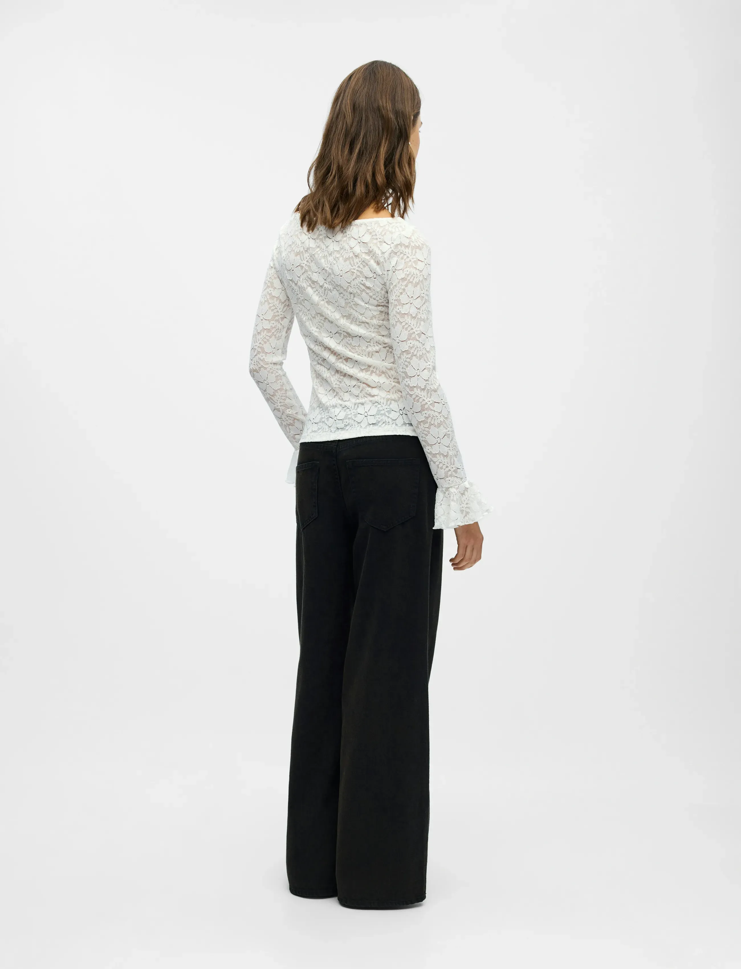 Object - OBJINES L/S SLI TOP E WI25 - langärmlige tops - cloud dancer - 3
